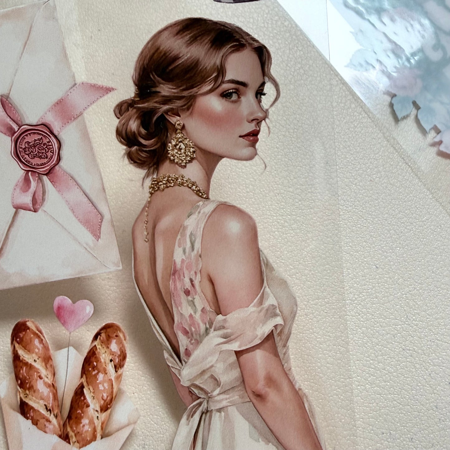 Parisian Balcony Letters and Ocean of Love Notes PET 3D raised tape,one roll fashion, junk journal, scrapbooking,bullet journal, card making.