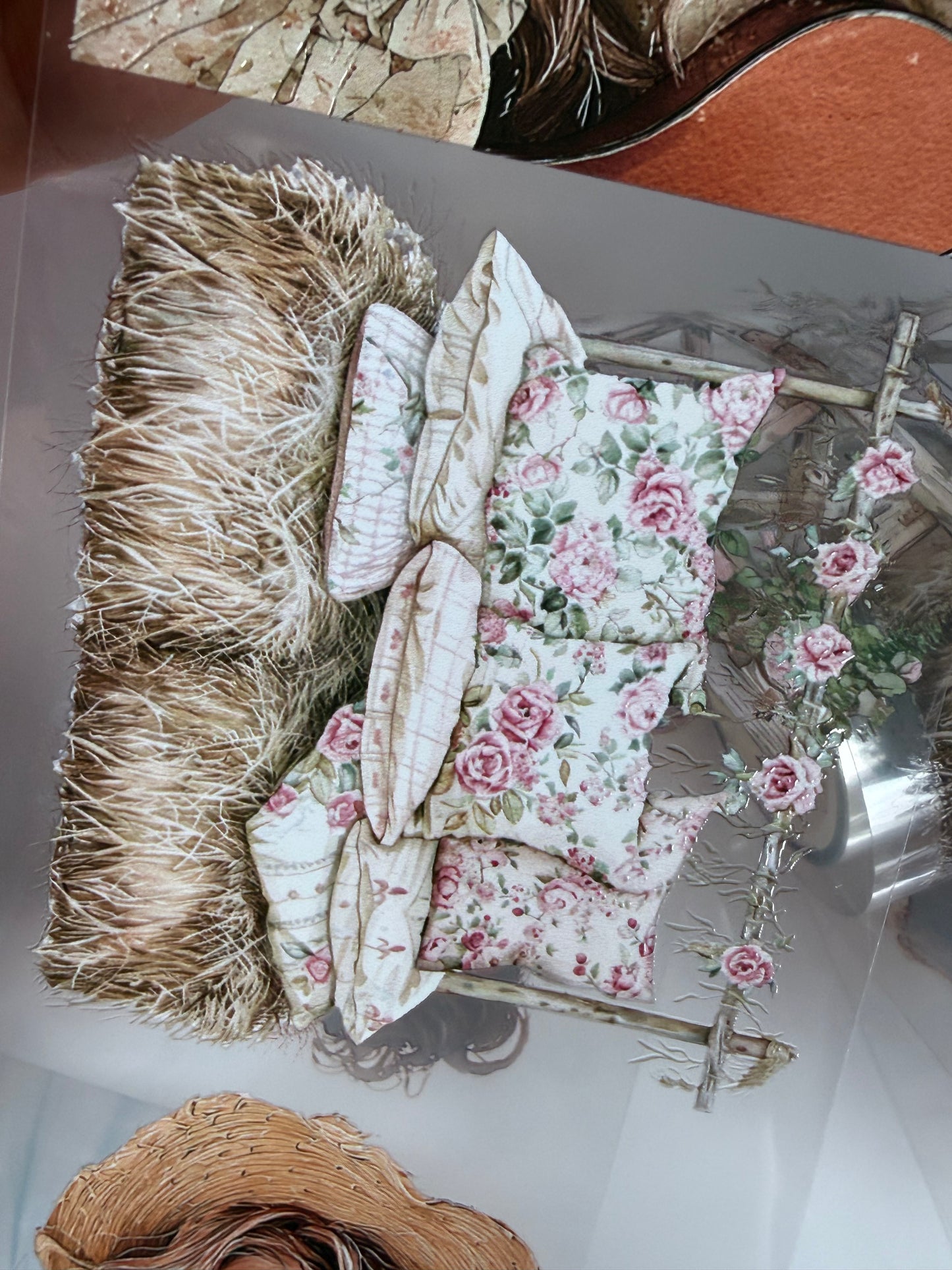 Rose garden and Summer blossoms PET 3D raised tape