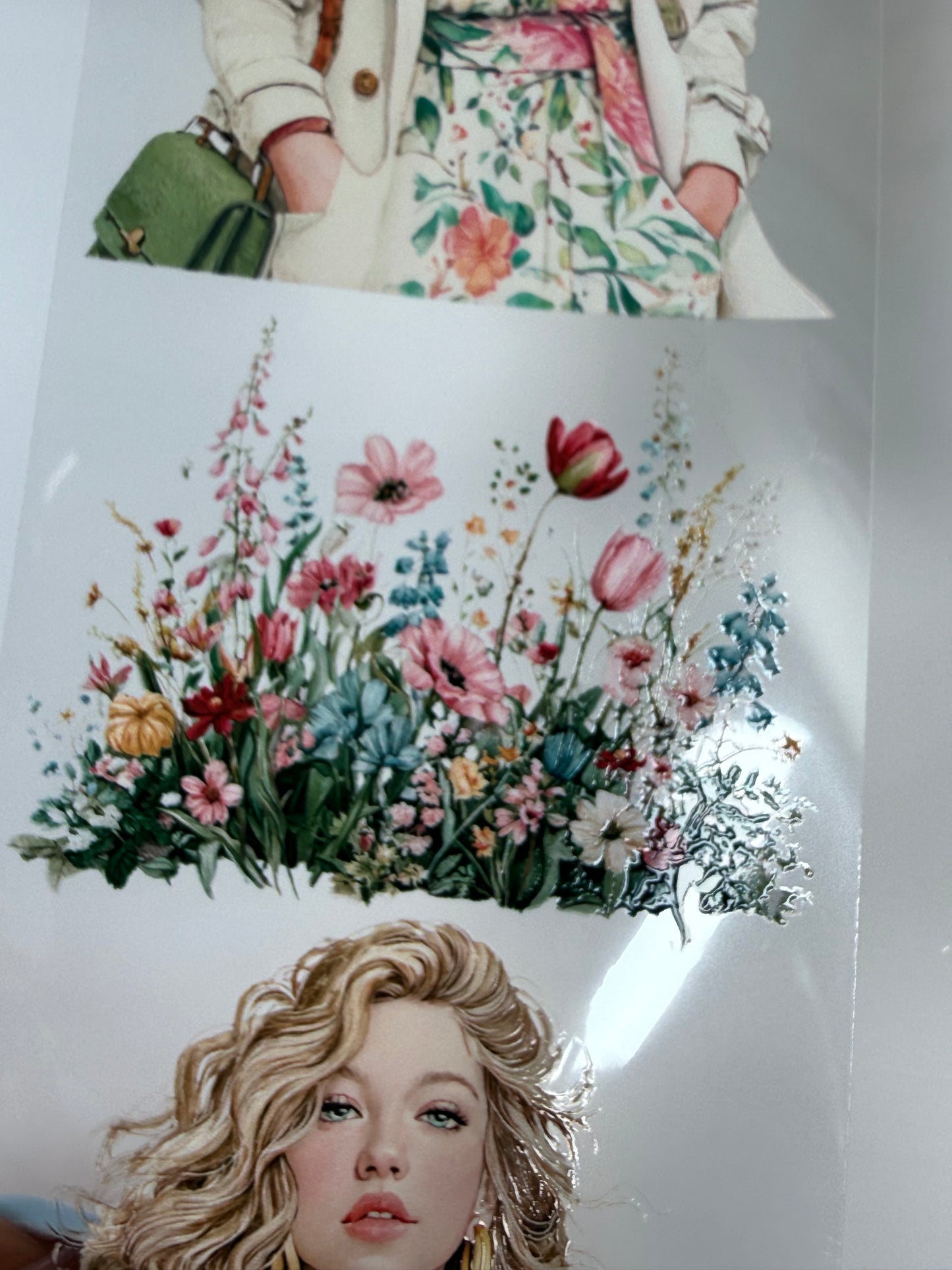Spring in the city and Spring farmers market PET 3D raised tape