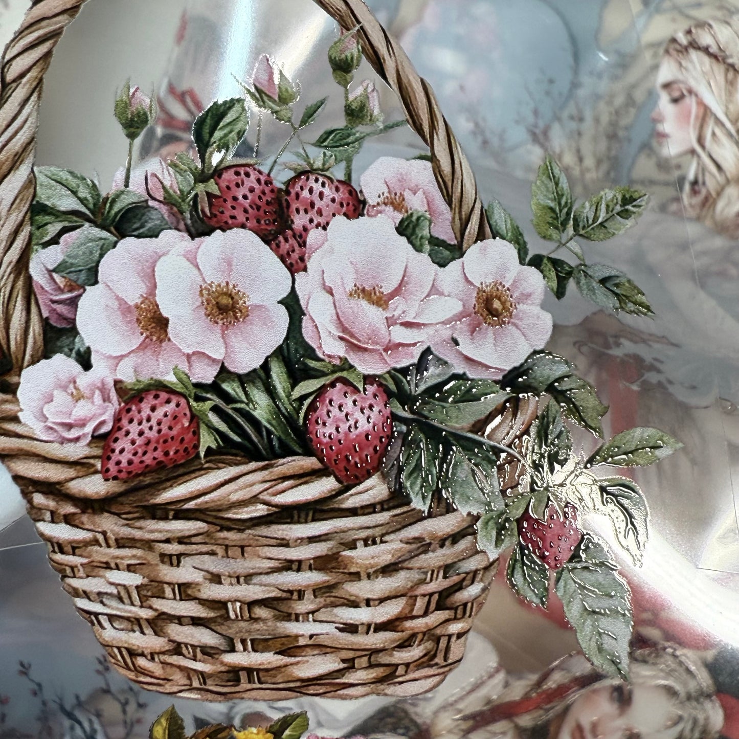 PET 3D raised Slavic Witch and Beltane day tape,one roll fashion, junk journal, scrapbooking,bullet journal, card making.