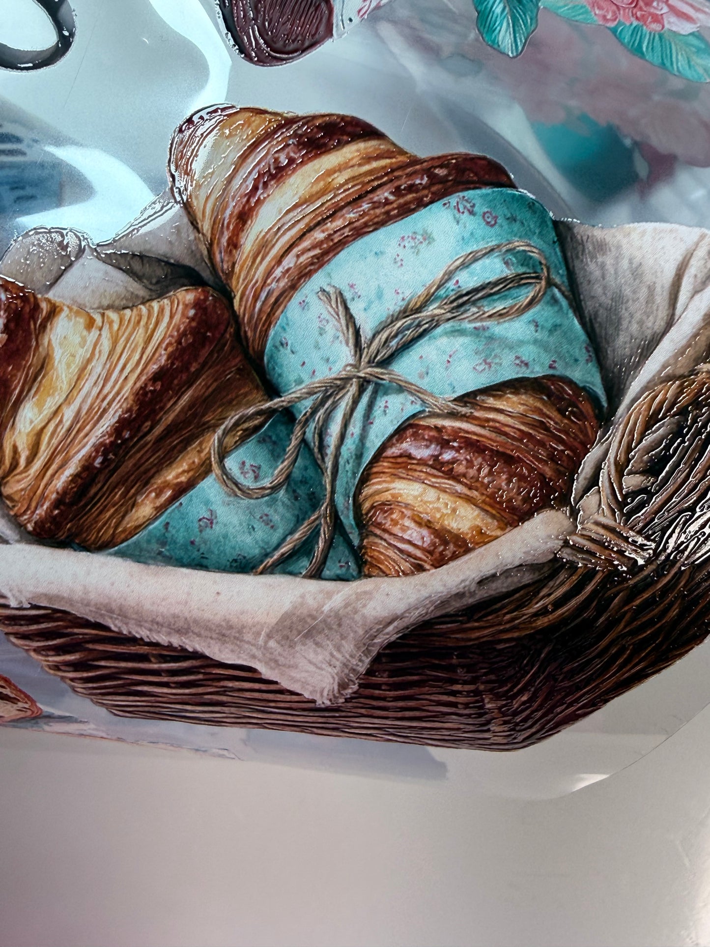 PET 3D raised Seaside coffee morning Landscape tape