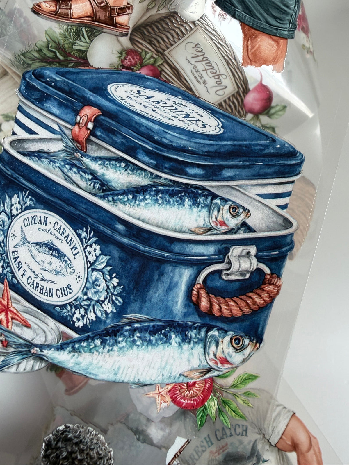 Fisherman and Farmers Market PET 3D raised tape