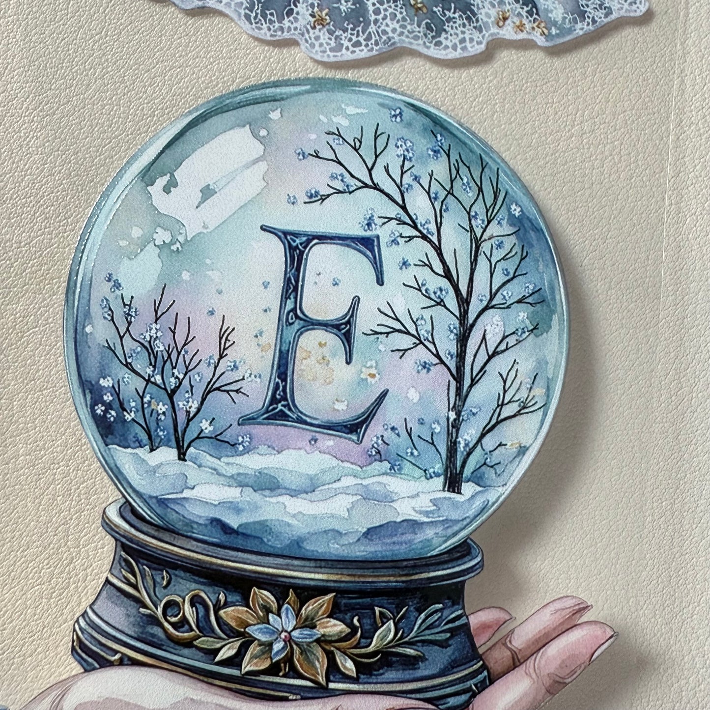 PET 3D raised Magical Apothecary in Winter and Winter Fairytale tape,one roll fashion, junk journal, scrapbooking,bullet journal, card making.