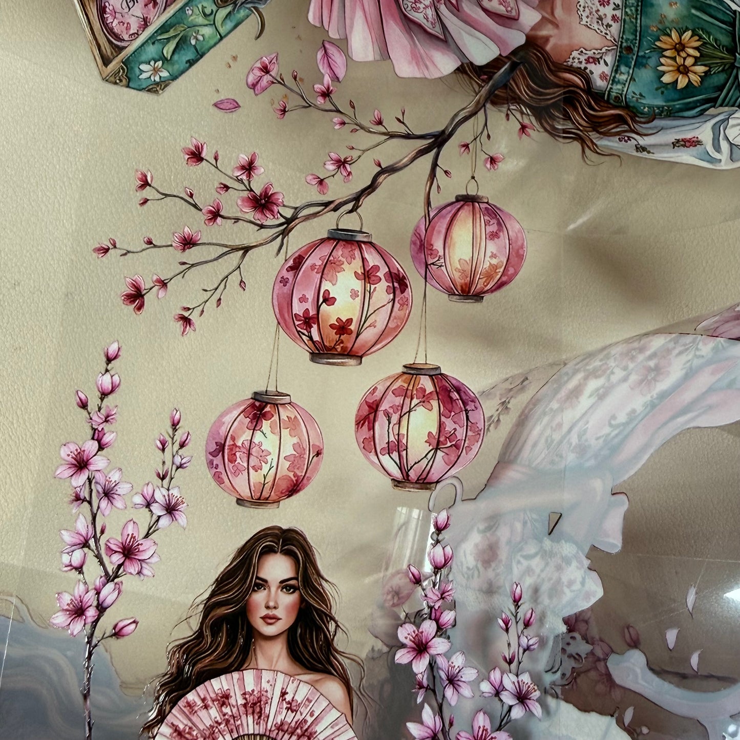 PET Magical Apothecary in Spring and Cherry Pink Garden 3D raised tape,one roll fashion, junk journal, scrapbooking,bullet journal, card making.