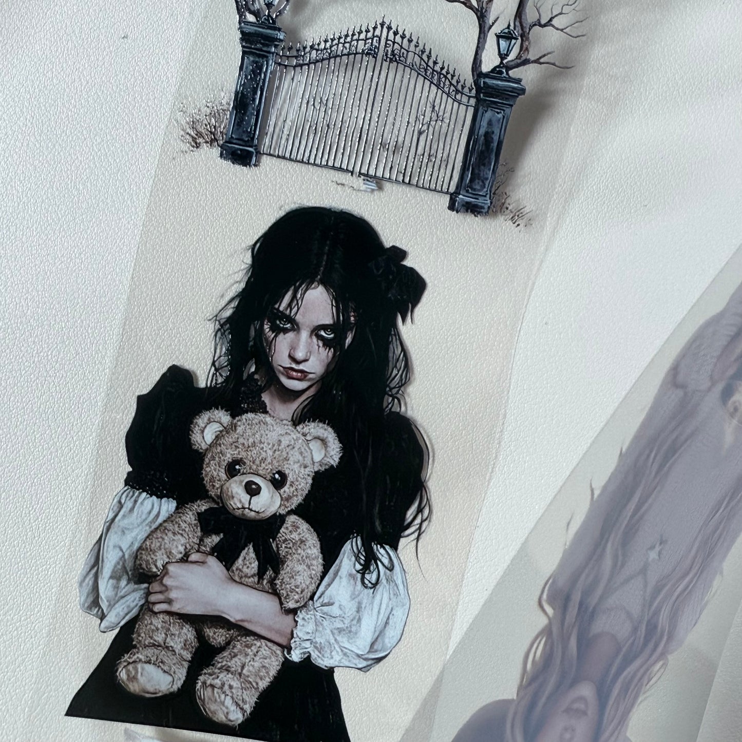 PET 3D raised Haunted house3 and Witching Autumn tape,one roll fashion, junk journal, scrapbooking,bullet journal, card making.