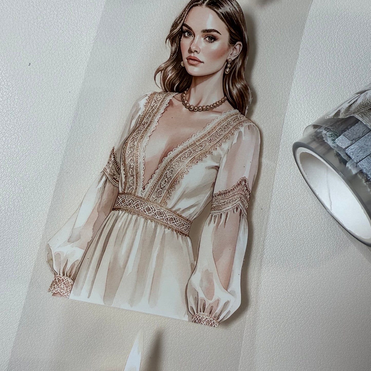 PET 3D raised Christmas in the city and Boho Golden Christmas tape,one roll fashion, junk journal, scrapbooking,bullet journal, card making.