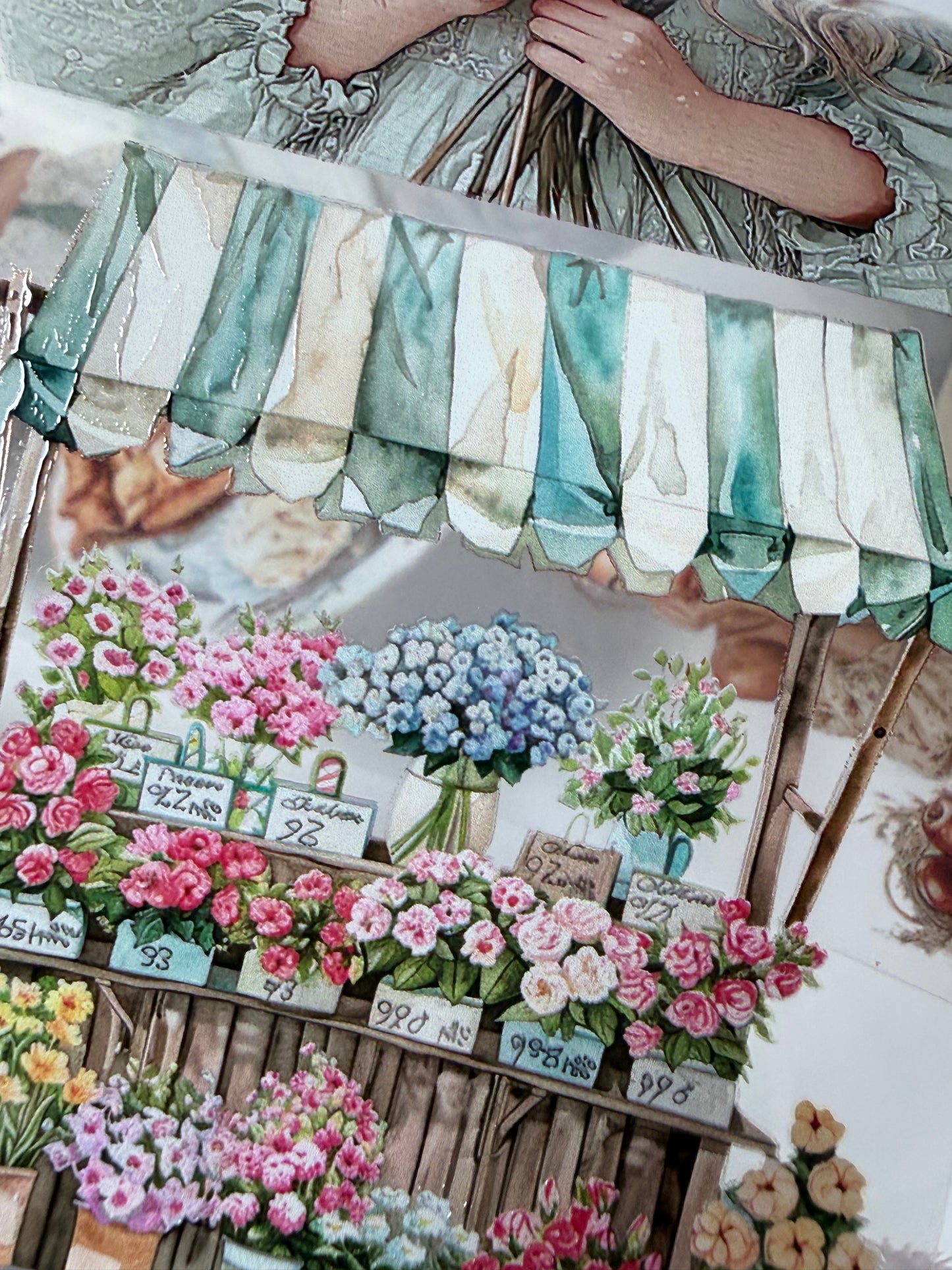 Flower Shop and Apple Farm PET 3D raised tape