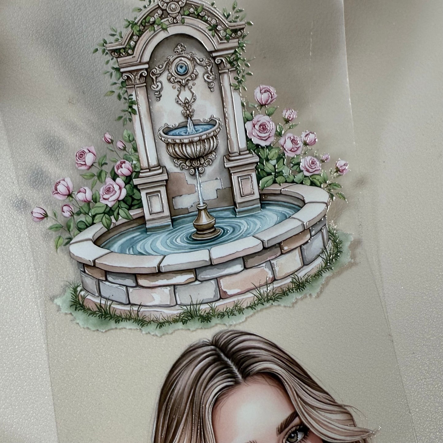 PET Vanity Bloom and Orianas Bower 3D raised tape,one roll fashion, junk journal, scrapbooking,bullet journal, card making.