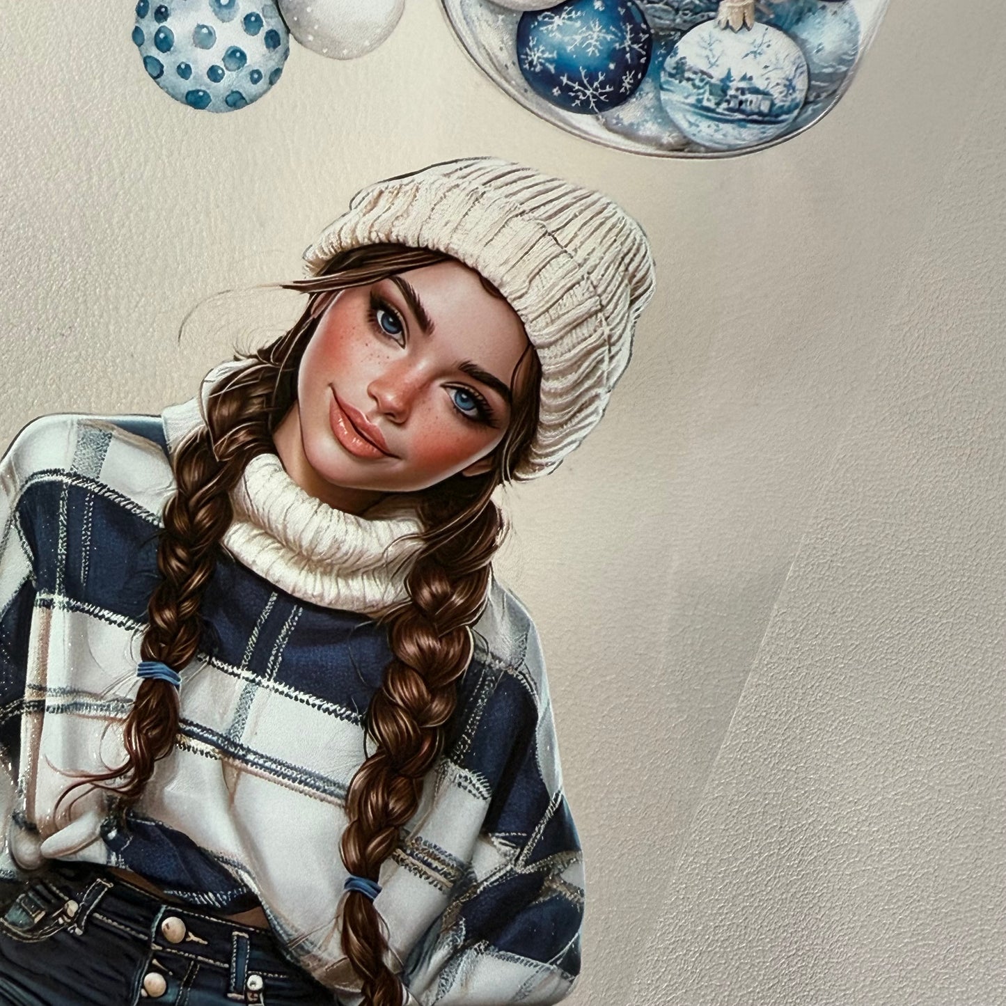 PET 3D raised Pink Glamour and Winter Stroll tape,one roll fashion, junk journal, scrapbooking,bullet journal, card making.