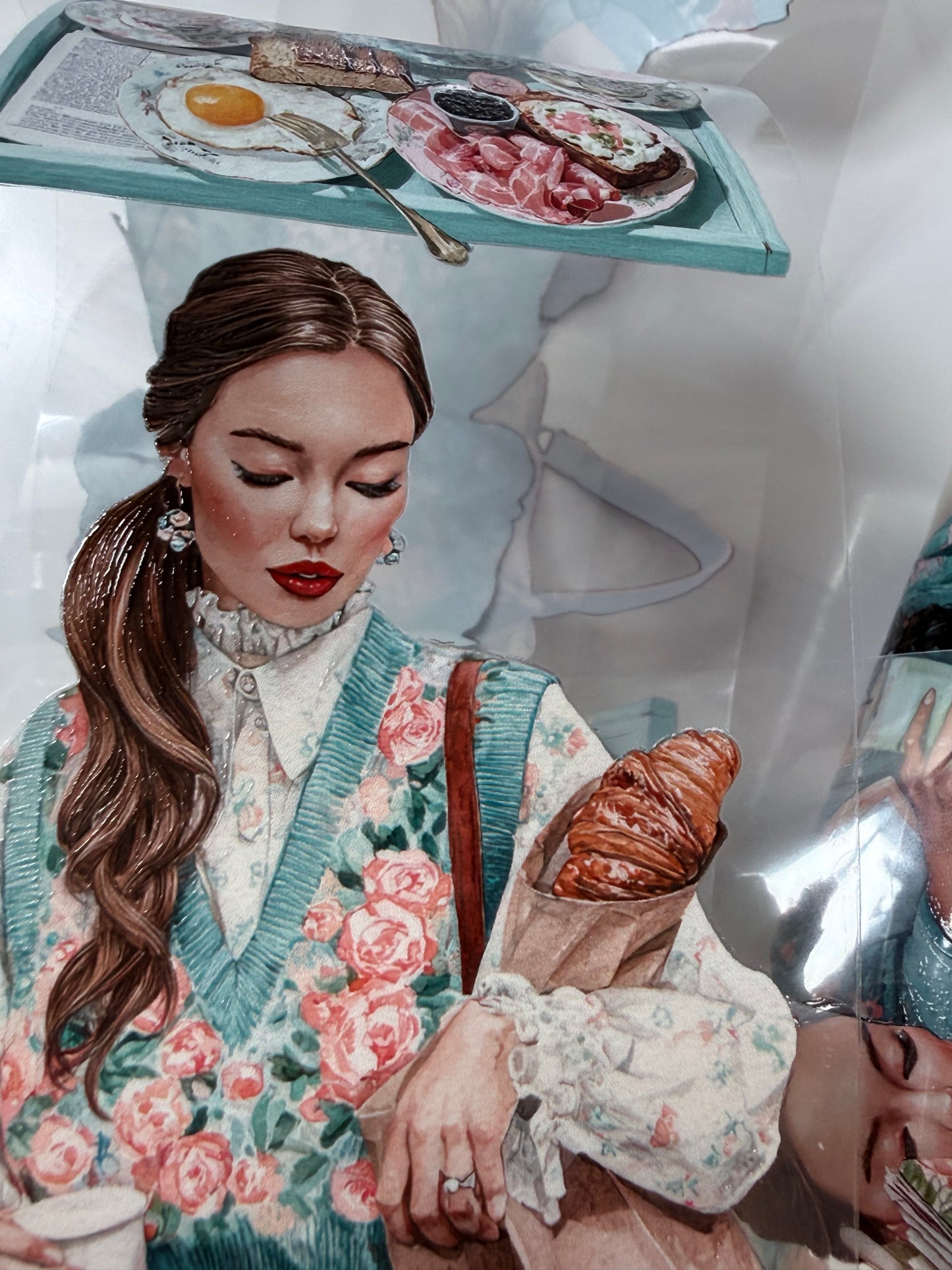 Spring coffee date and Soft garden brunch PET 3D raised tape