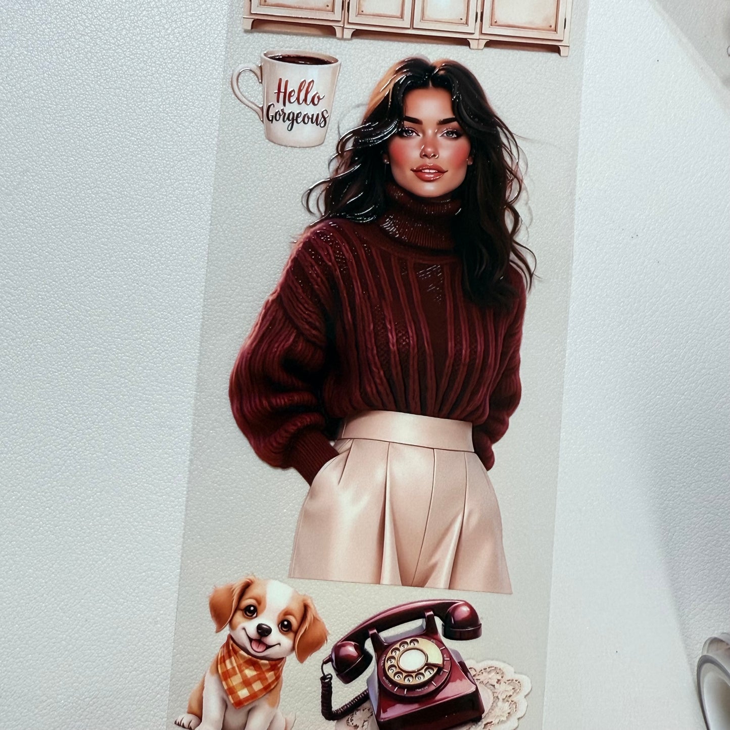 PET 3D raised Fall Leaves and Autumn Harvest tape,one roll fashion, junk journal, scrapbooking,bullet journal, card making.