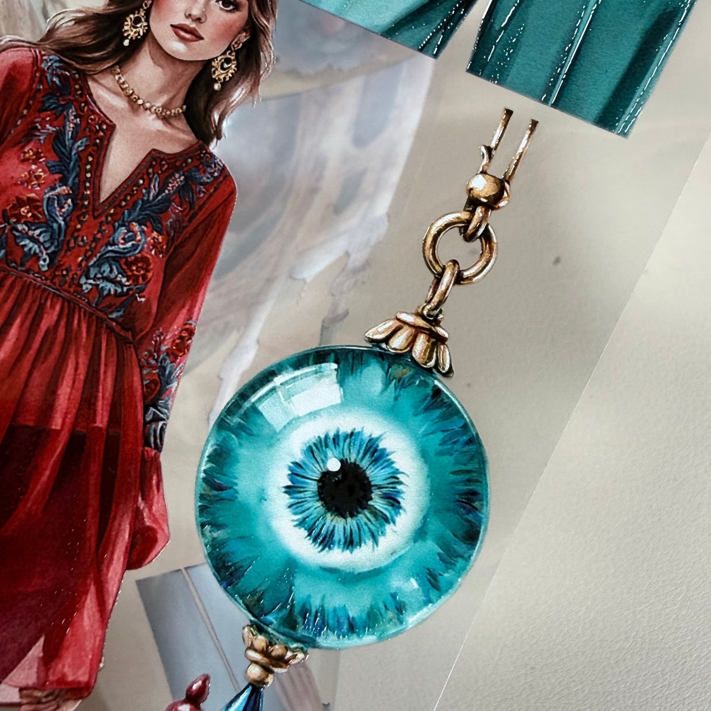 Istanbul Spring Bazaar and Gilded Ballroom Hearts PET 3D raised tape,one roll fashion, junk journal, scrapbooking,bullet journal, card making.