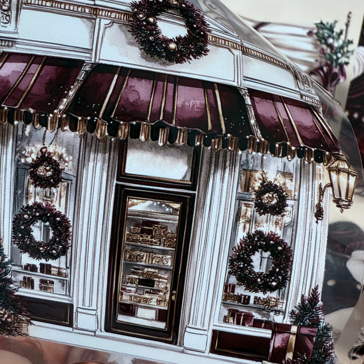 PET 3D raised Midnight Mistletoe and Holiday Magic tape,one roll fashion, junk journal, scrapbooking,bullet journal, card making.