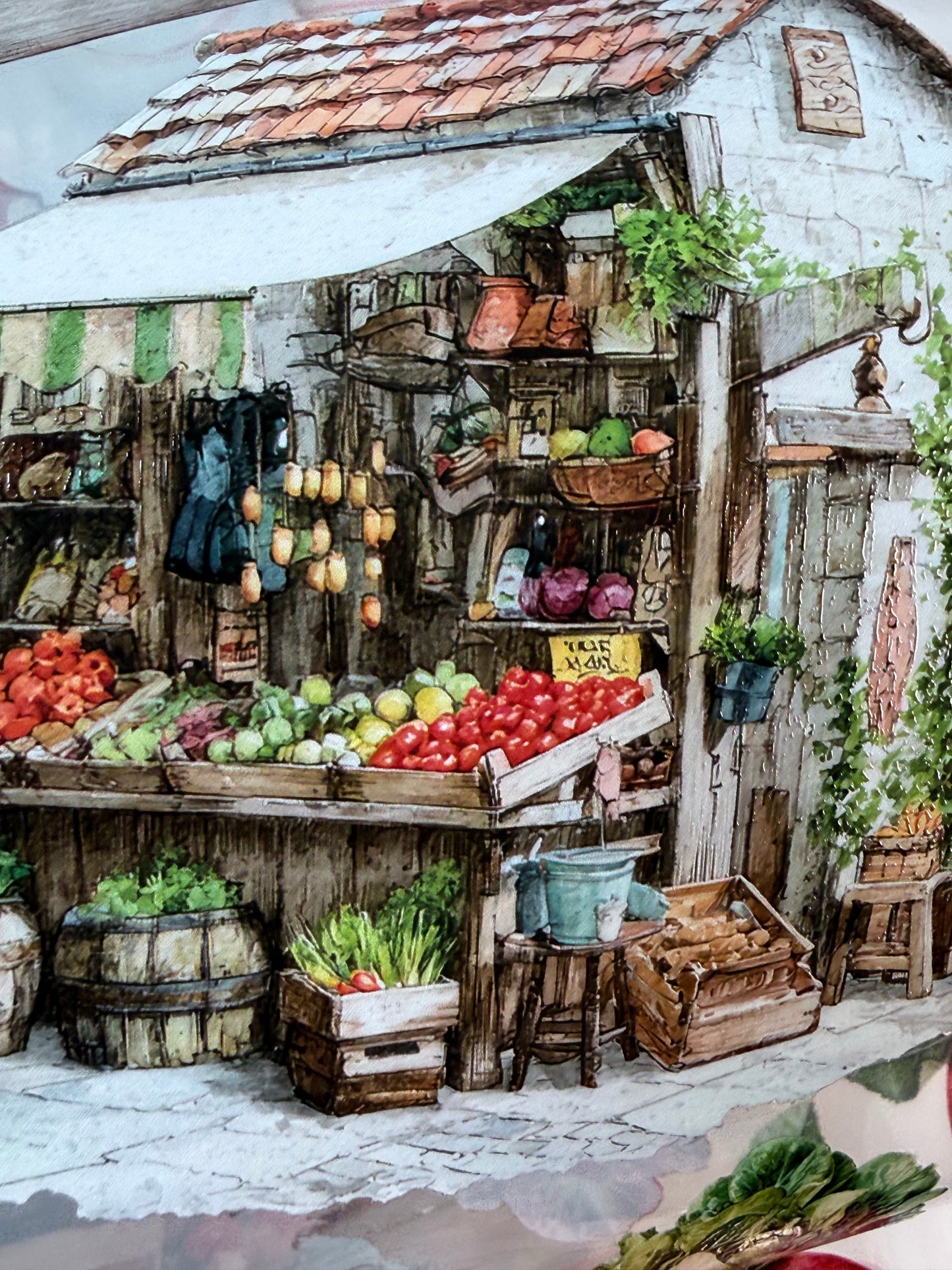 PET 3D raised Summer market Landscape tape