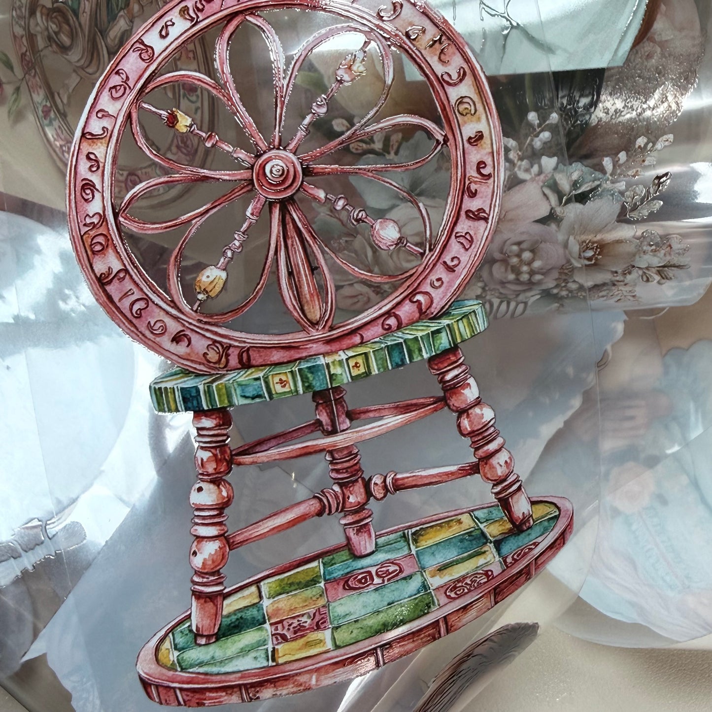 Pastel Coquette and Wildwood Reverie PET 3D raised tape,one roll fashion, junk journal, scrapbooking,bullet journal, card making.