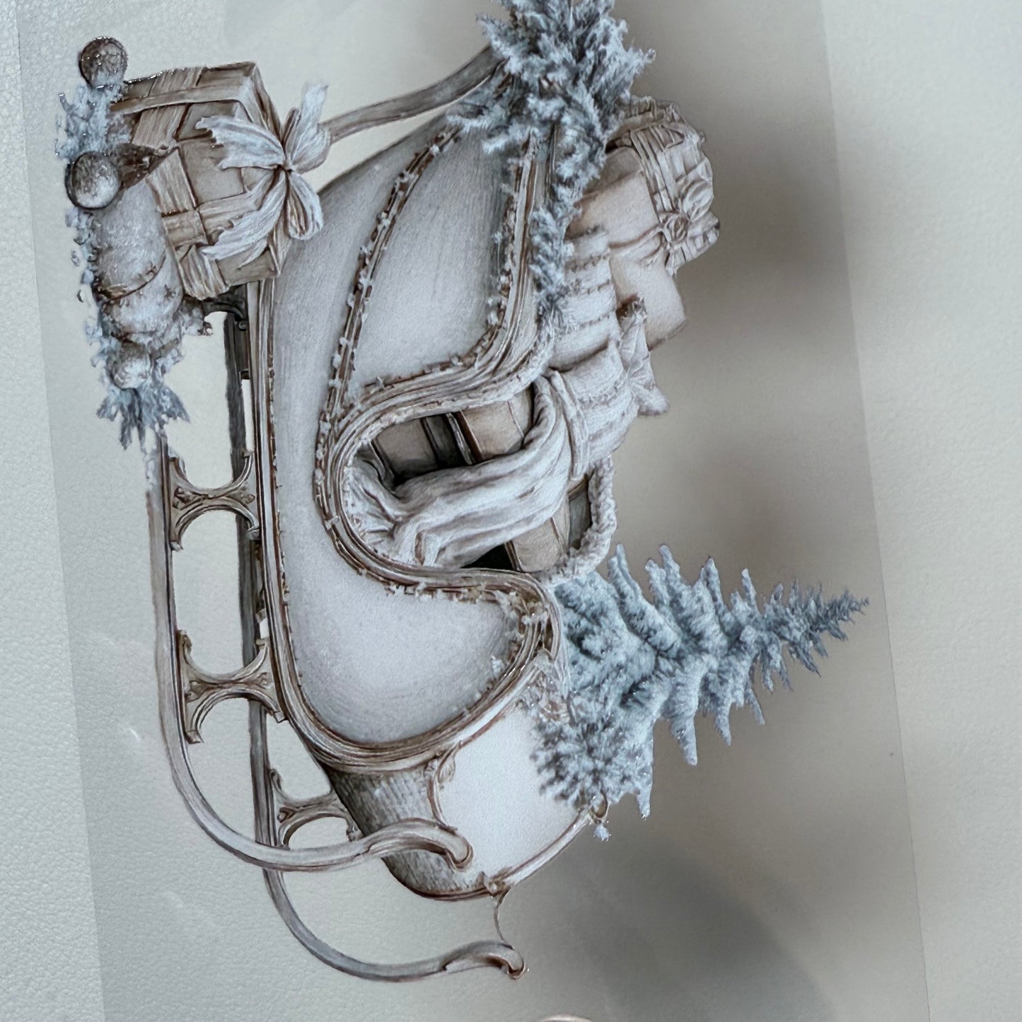 PET 3D raised Winter Adventure and Glam Christmas tape,one roll fashion, junk journal, scrapbooking,bullet journal, card making.