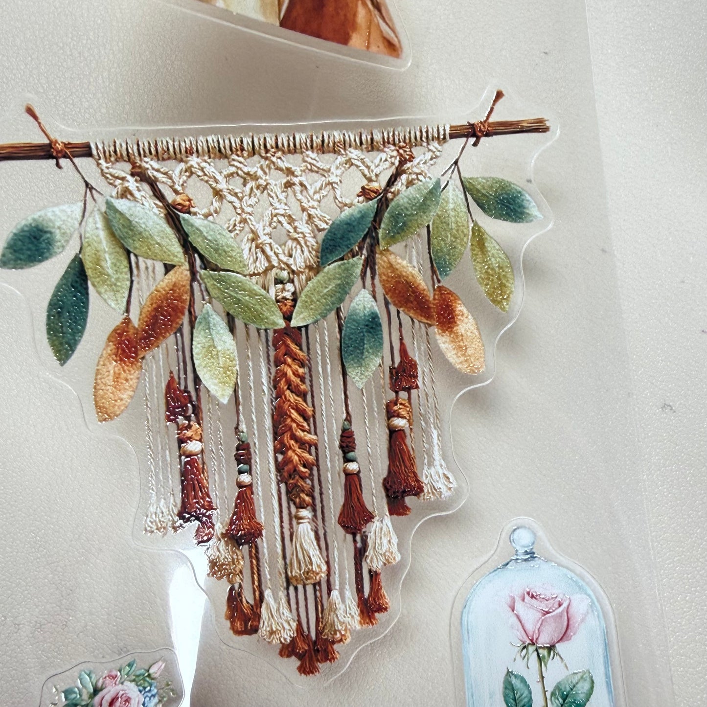 KISSCUT Cottage Bloom and Romantic Farmhouse PET 3D raised tape,one roll fashion, junk journal, scrapbooking,bullet journal, card making.