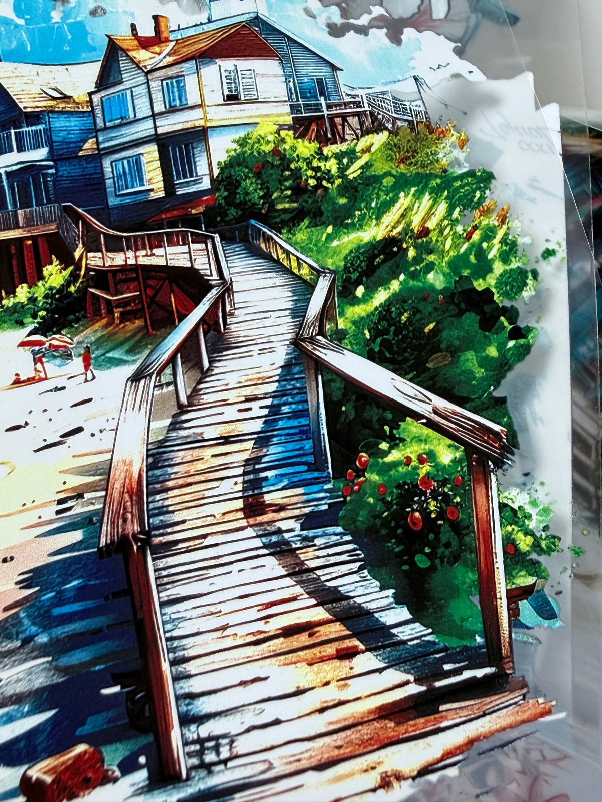 PET 3D raised Beach Bound Landscape tape