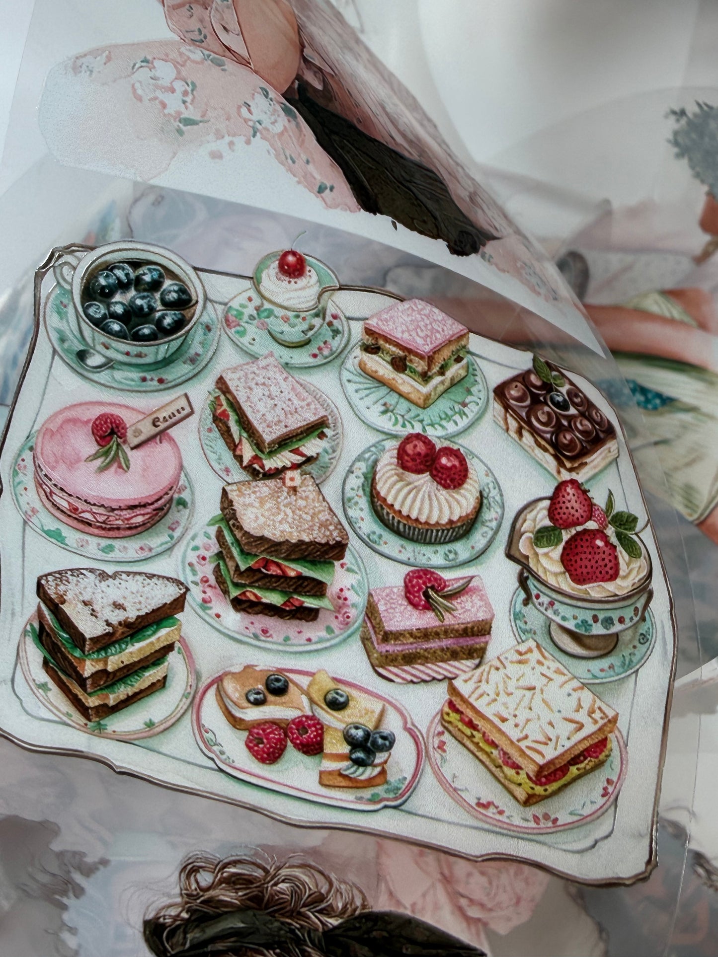Mediterranean and Vintage tea party PET 3D raised tape