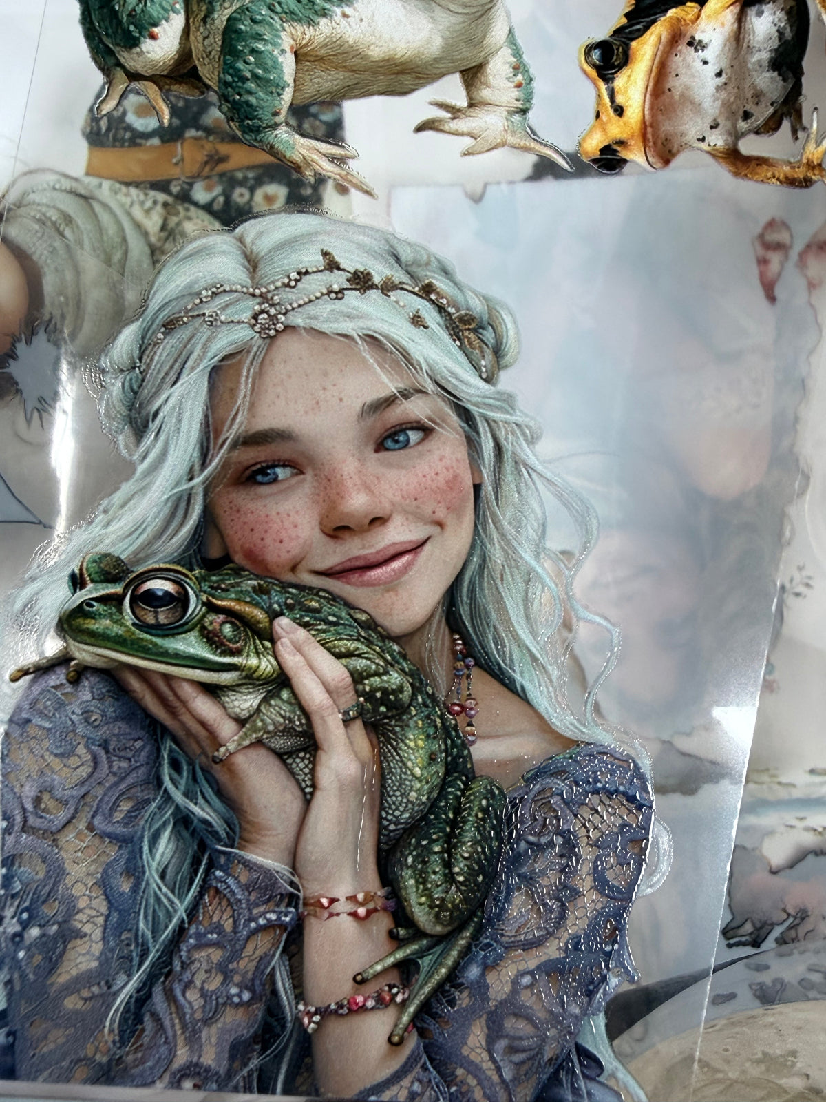 Bohemian Frog Princess and Travelers Journal PET 3D raised tape