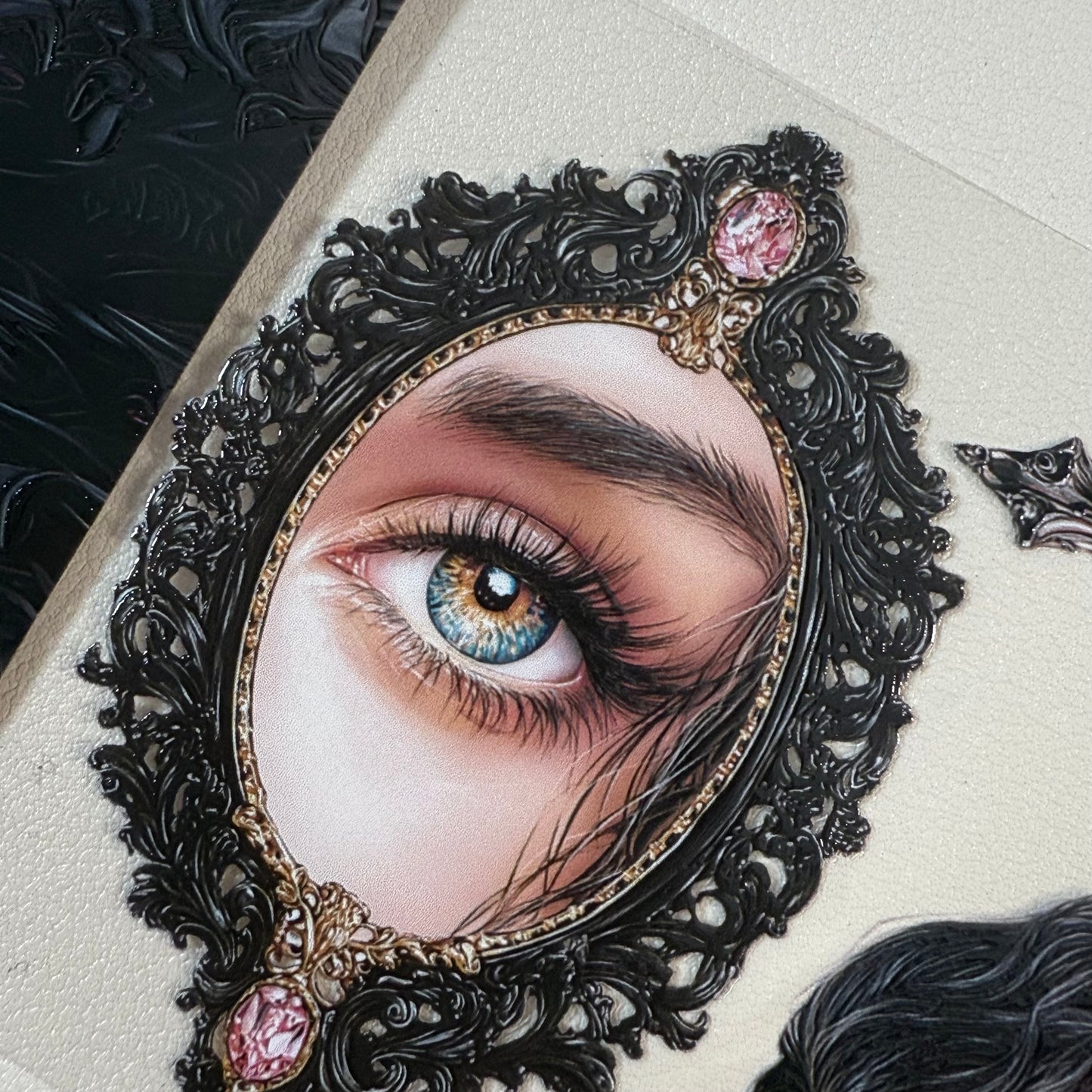 PET Eerily Ever After  and Mon Amour 3D raised tape,one roll fashion, junk journal, scrapbooking,bullet journal, card making.