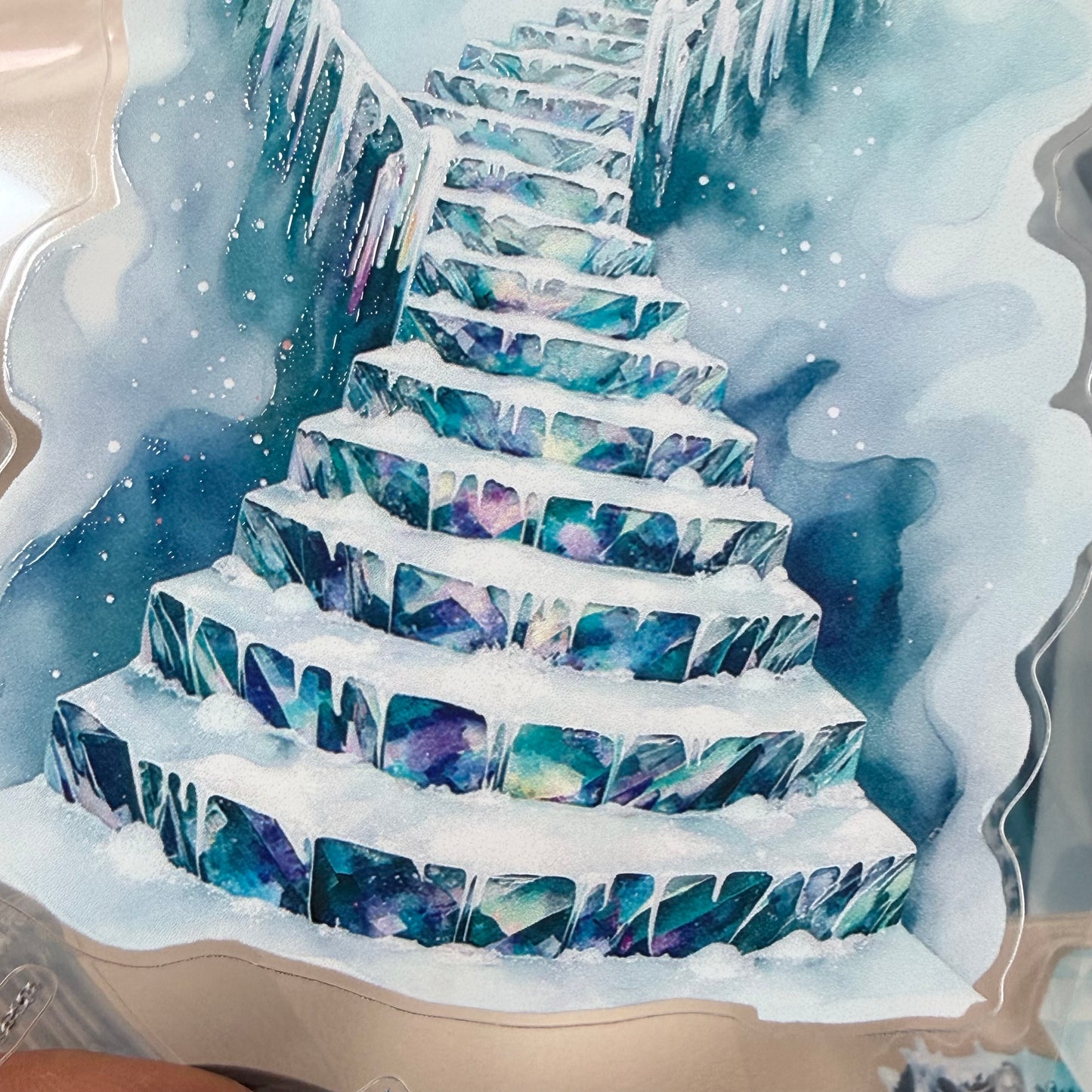 KISSCUT Emberheart Winter Dragons and Diamond Winter Witch PET 3D raised tape,one roll fashion, junk journal, scrapbooking,bullet journal, card making.