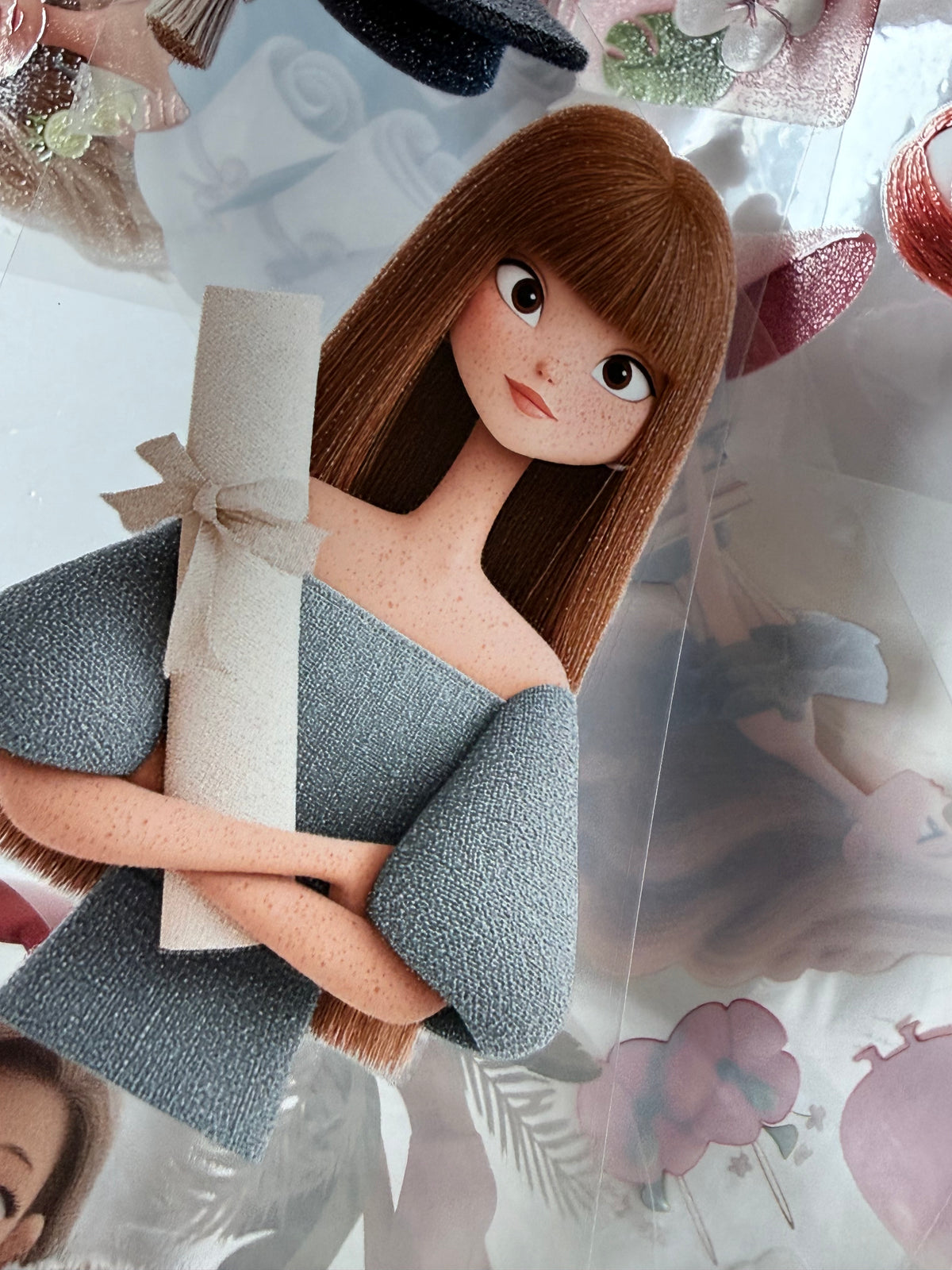 Whimsical Seaside Summer and Graduation PET 3D raised tape