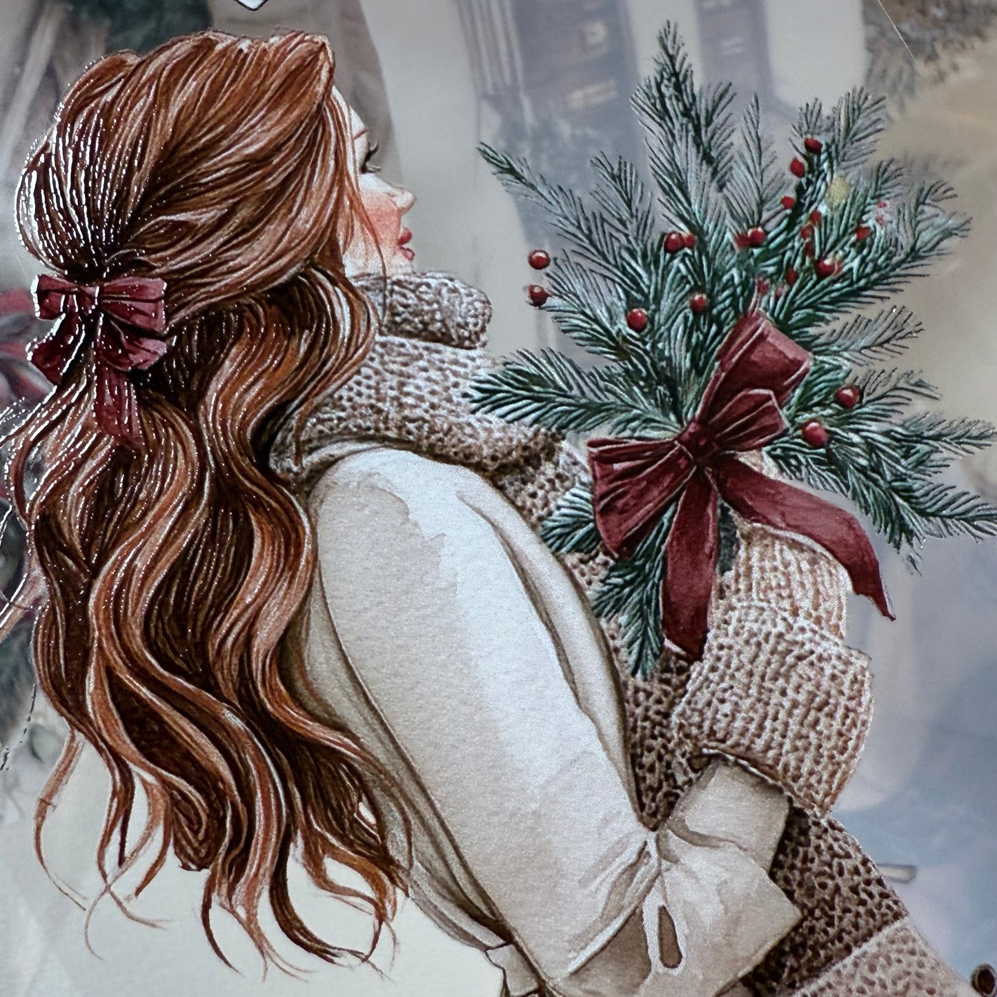 PET 3D raised Warm  Swiss Christmas and Christmas Farmhouse tape,one roll fashion, junk journal, scrapbooking,bullet journal, card making.