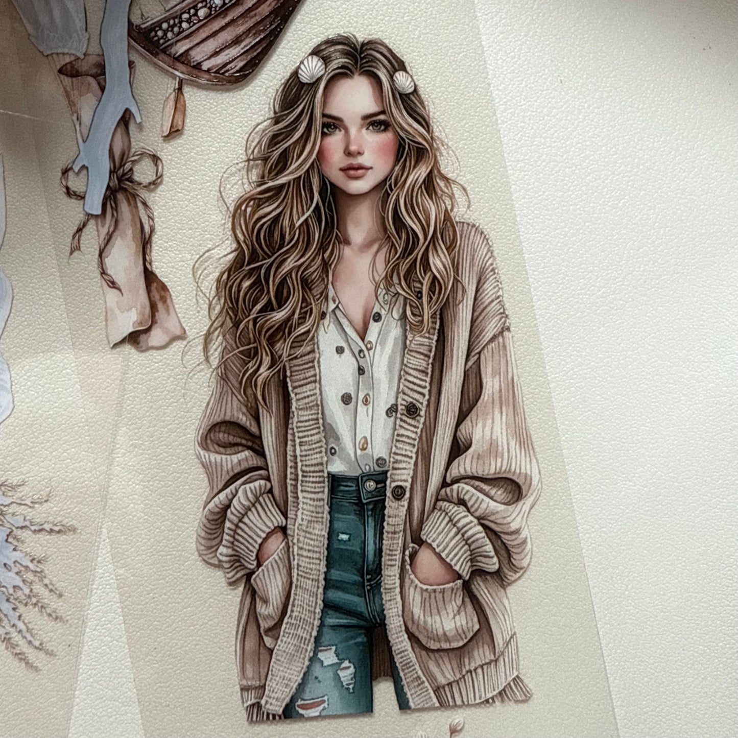 PET 3D raised Rome Rusty Fall and Weathered Beach tape,one roll fashion, junk journal, scrapbooking,bullet journal, card making.