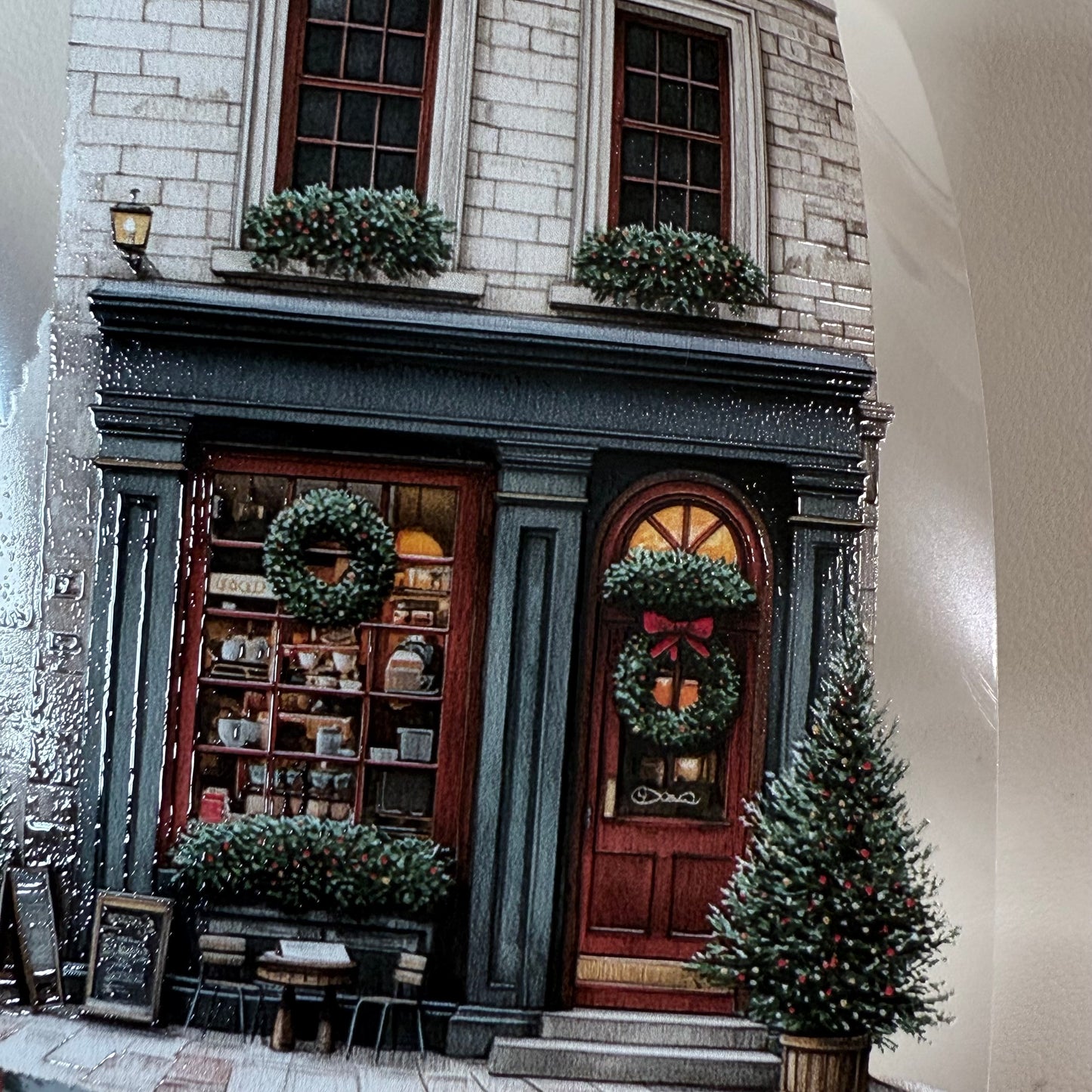 PET 3D raised Christmas in the city and Boho Golden Christmas tape,one roll fashion, junk journal, scrapbooking,bullet journal, card making.