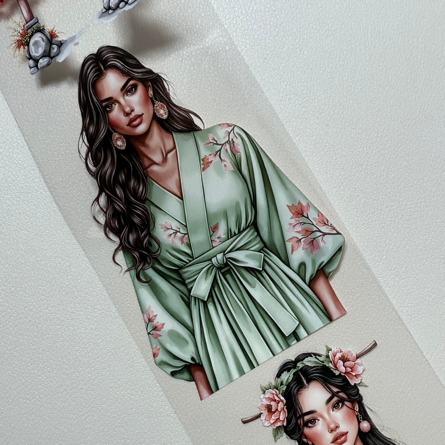 PET 3D raised Autumn Quiet Wanderlust and Autumn In Japan tape,one roll fashion, junk journal, scrapbooking,bullet journal, card making.