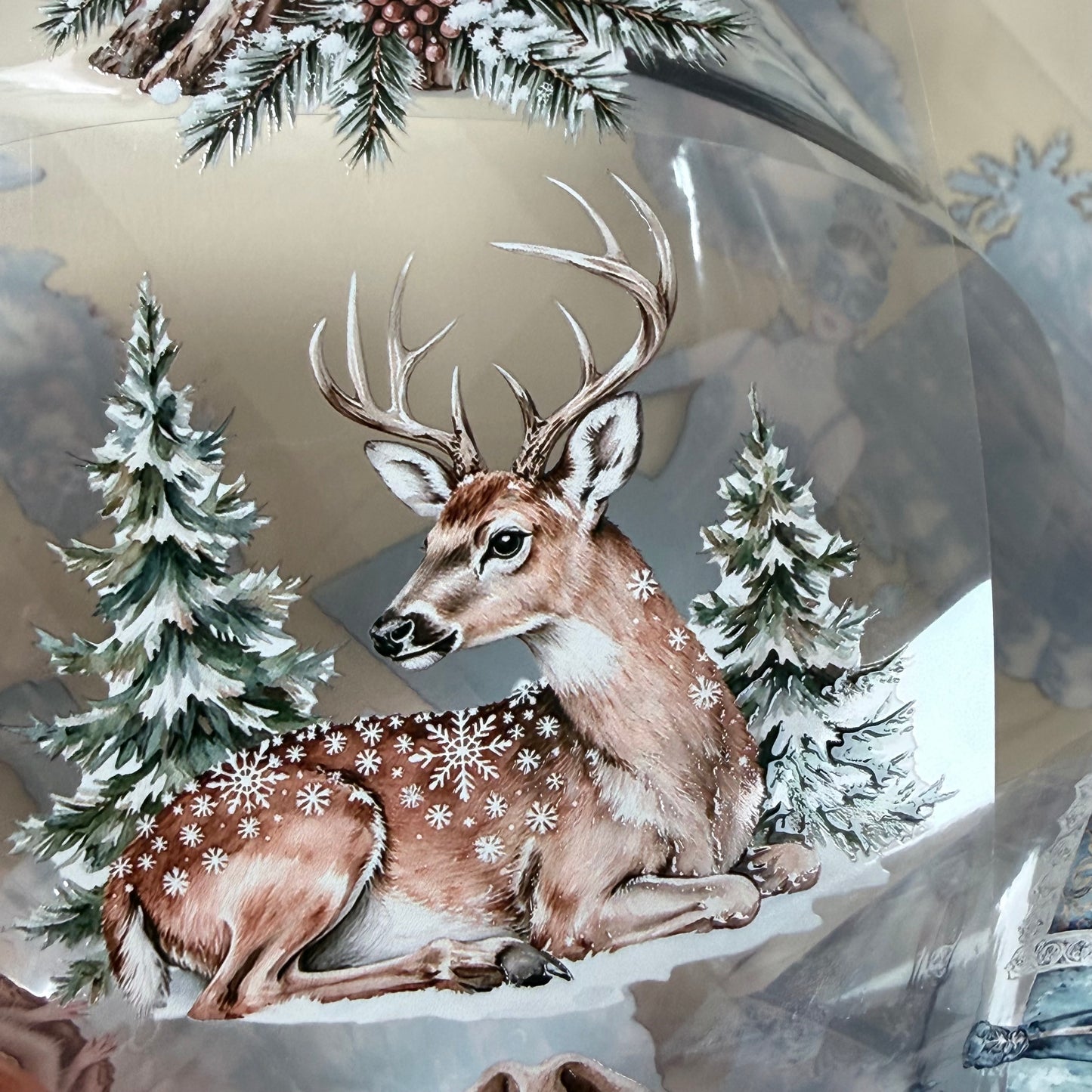Frozen Masquerade Ball and  Frosted Woodland PET 3D raised tape,one roll fashion, junk journal, scrapbooking,bullet journal, card making.