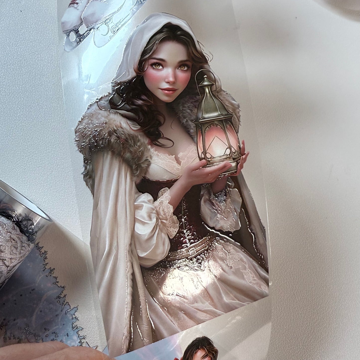 PET 3D raised Traditional Christmas tape,one roll fashion, junk journal, scrapbooking,bullet journal, card making.