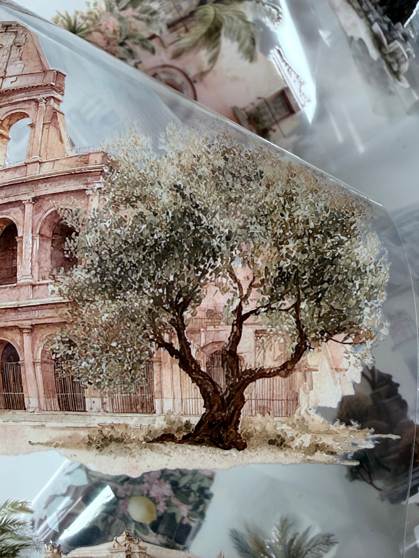 PET 3D raised Travelling Landscape tape