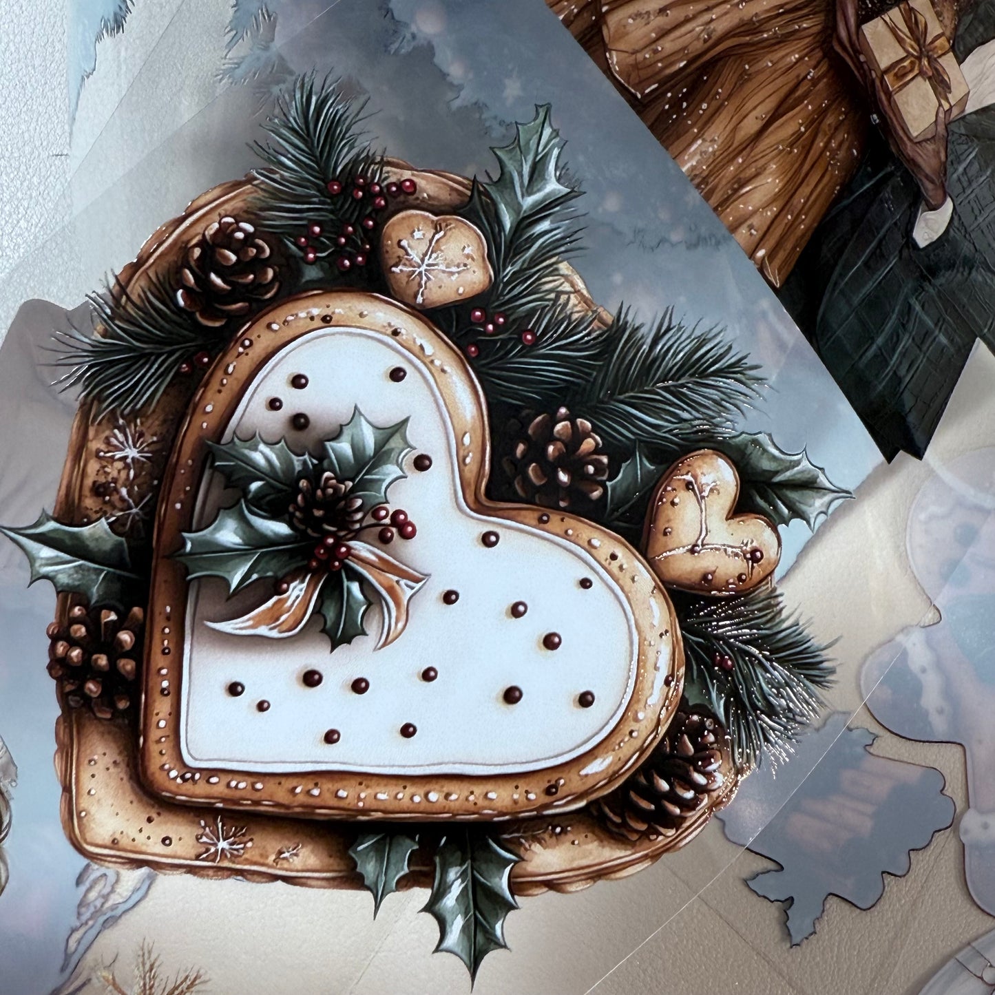 PET 3D raised Christmas Gold and Merry Christmas tape,one roll fashion, junk journal, scrapbooking,bullet journal, card making.