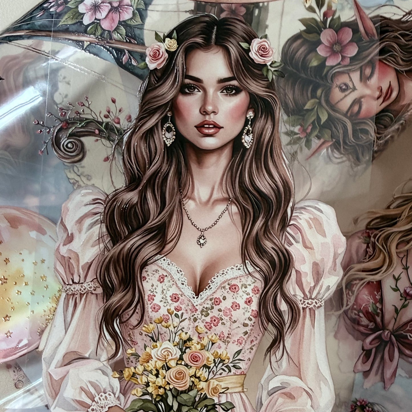 Sunstone Bohemian Caravan and  Elven Whispers PET 3D raised tape,one roll fashion, junk journal, scrapbooking,bullet journal, card making.