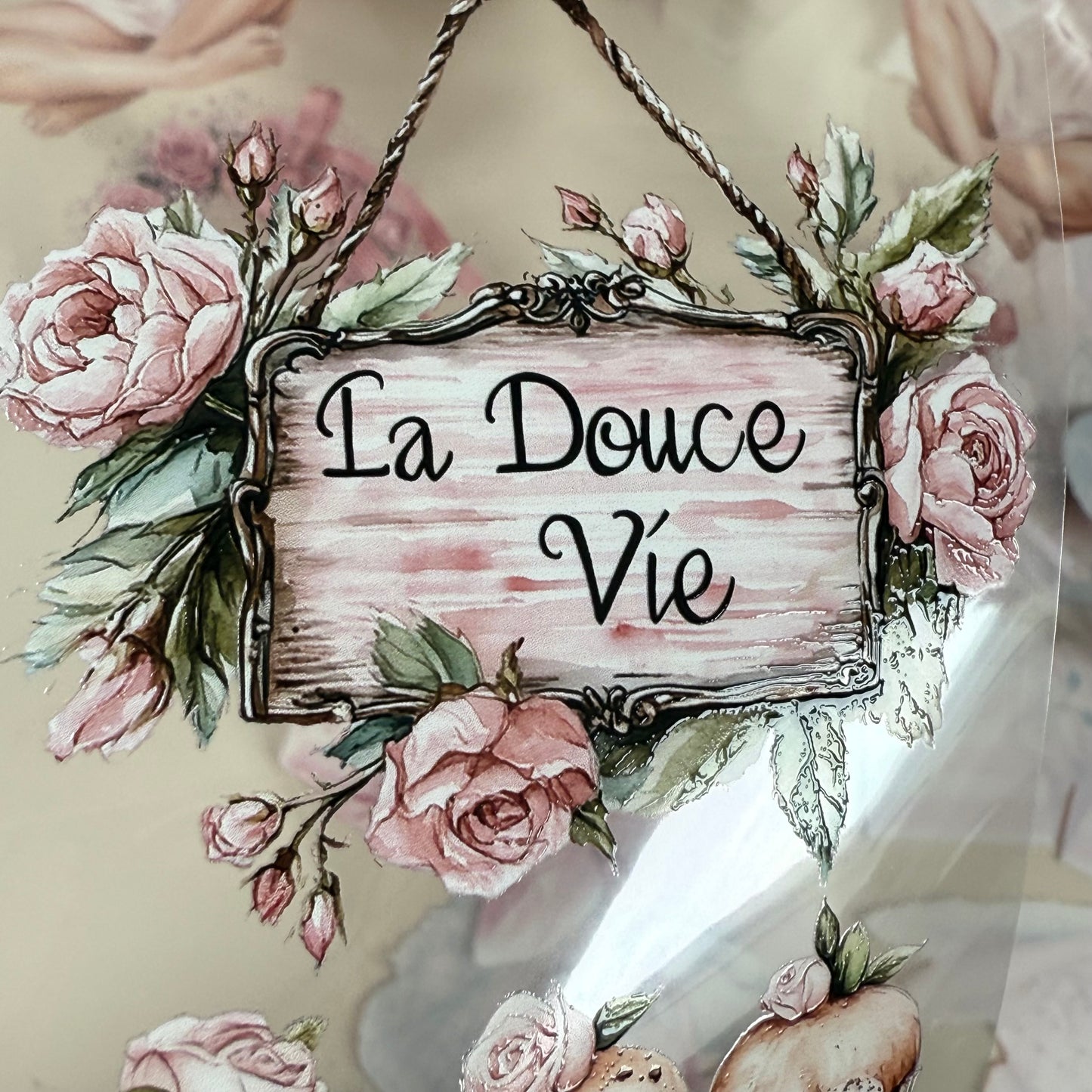 PET L_Amour Darling and Patisserie 3D raised tape,one roll fashion, junk journal, scrapbooking,bullet journal, card making.