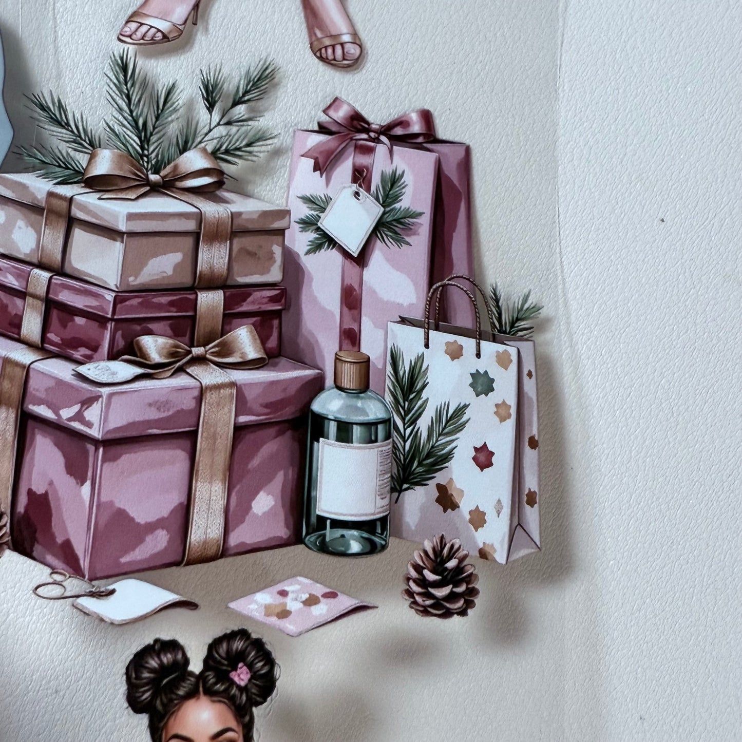 PET 3D raised The Giftmakers and Golden Tidings tape,one roll fashion, junk journal, scrapbooking,bullet journal, card making.