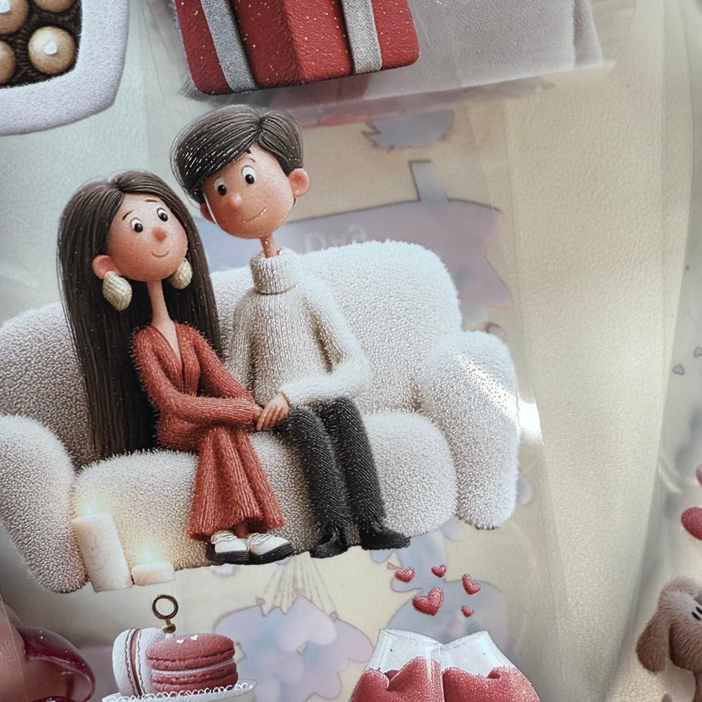 PET 3D raised Whimsical LOVE and Romantic Academia ape,one roll fashion, junk journal, scrapbooking,bullet journal, card making.