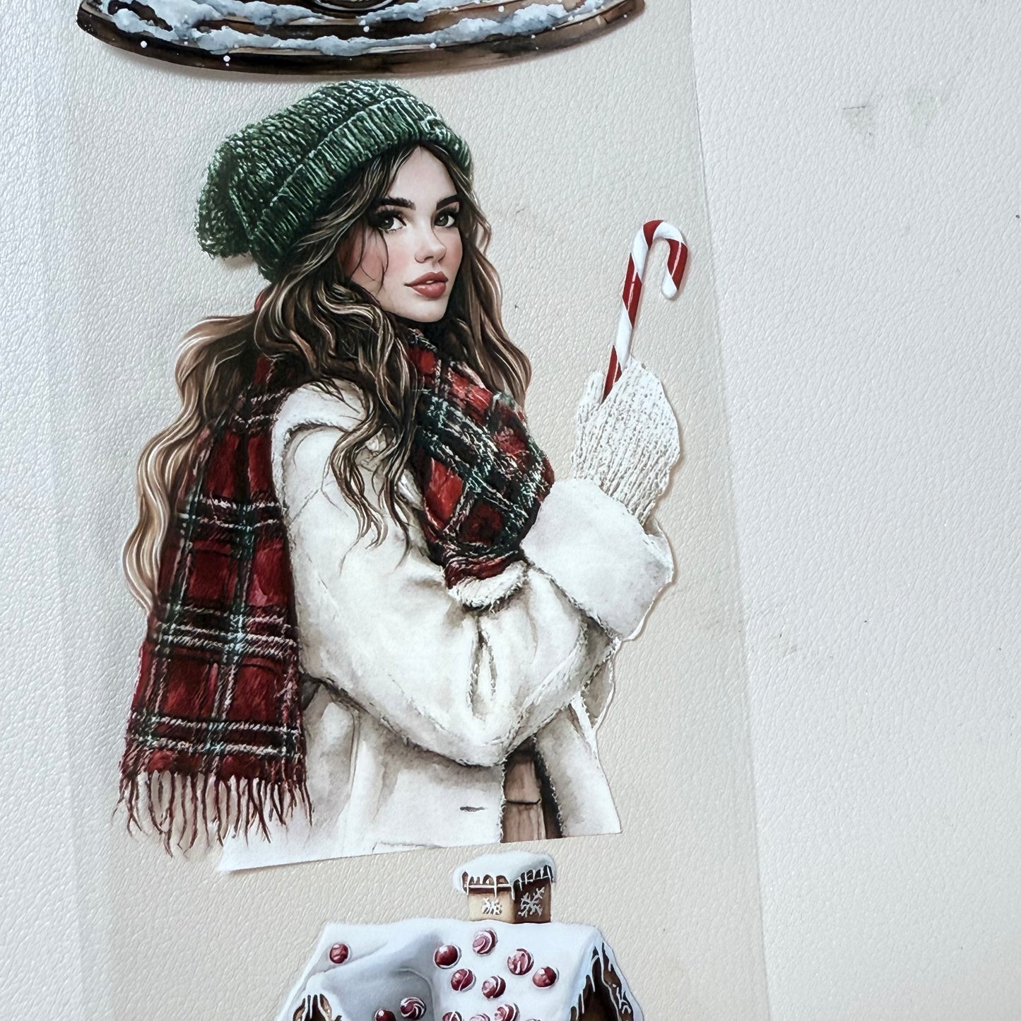 PET 3D raised Warm  Swiss Christmas and Christmas Farmhouse tape,one roll fashion, junk journal, scrapbooking,bullet journal, card making.