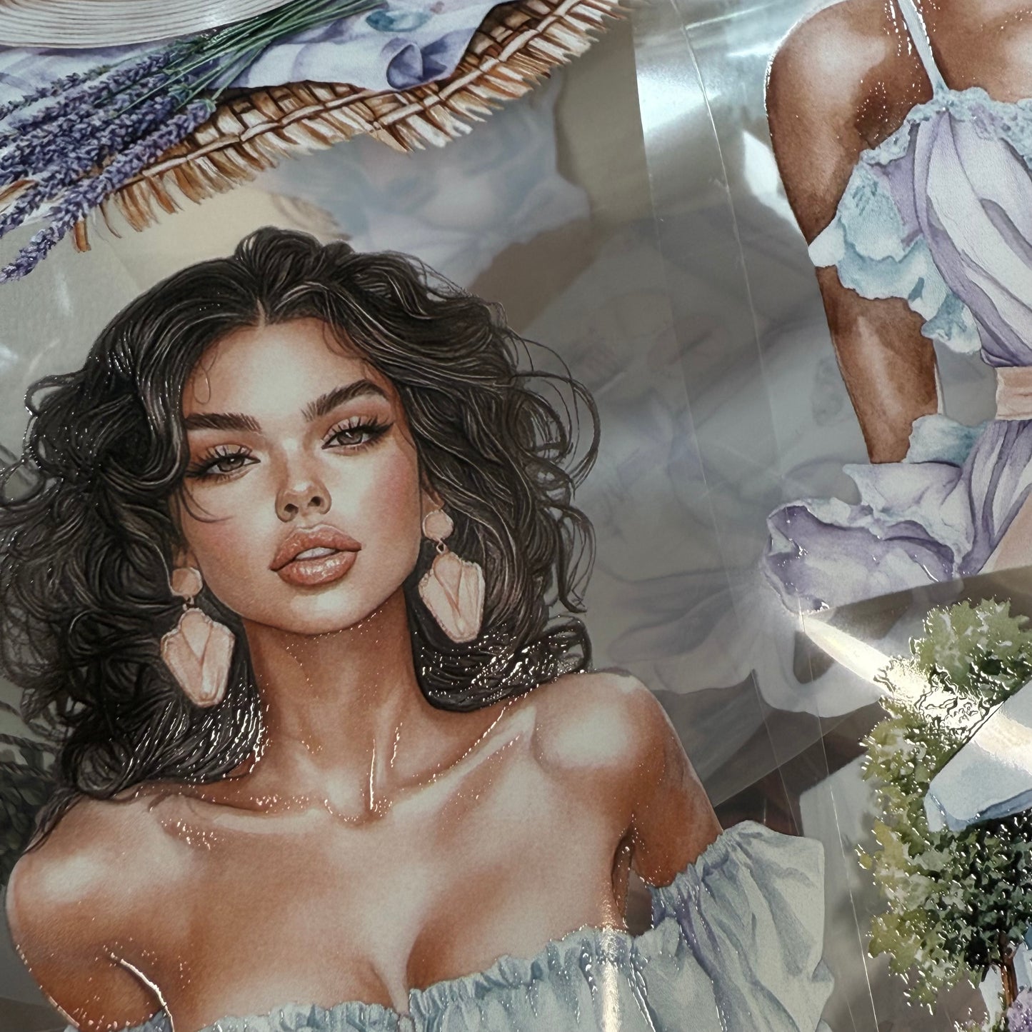 PET 3D raised Petal Haven and Breezy Blooms tape,one roll fashion, junk journal, scrapbooking,bullet journal, card making.