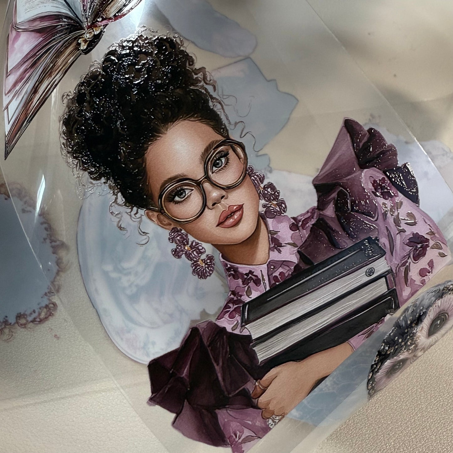 PET Floral tearoom and Dreamy Academia 3D raised tape,one roll fashion, junk journal, scrapbooking,bullet journal, card making.