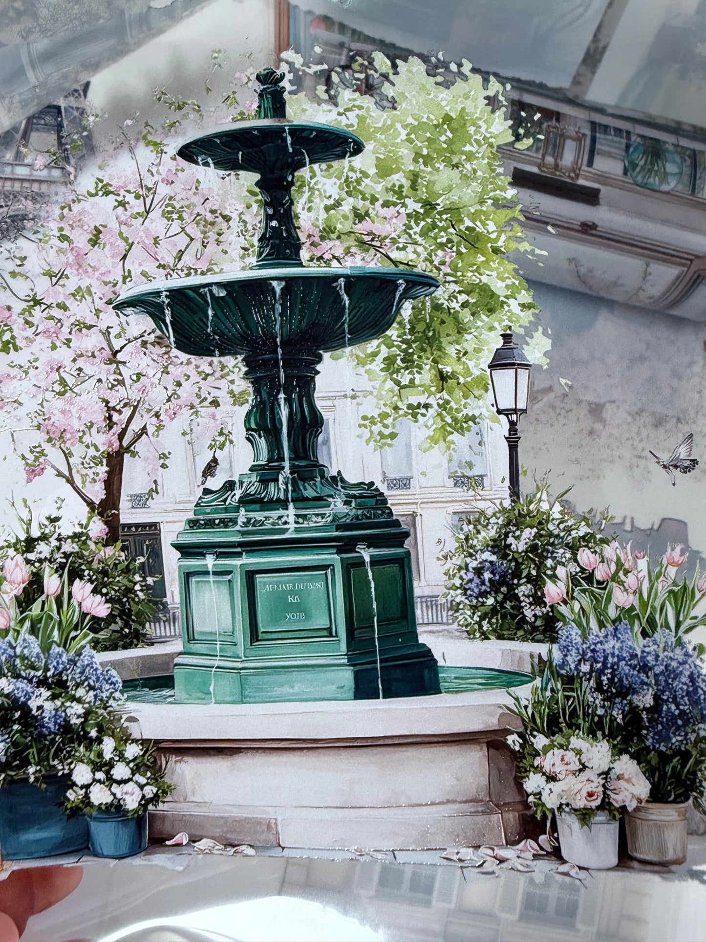 PET 3D raised Romantic Landscape tape