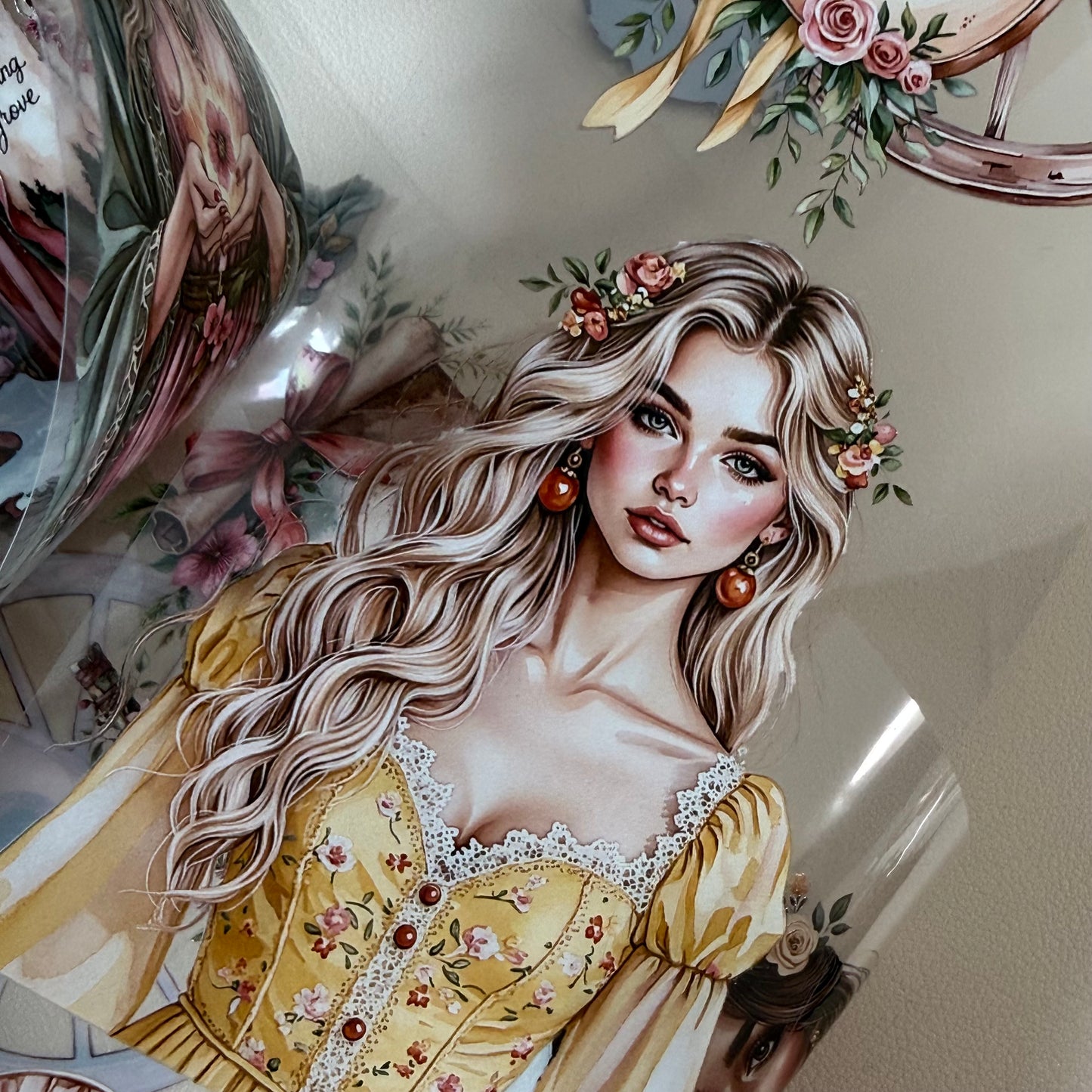 Sunstone Bohemian Caravan and  Elven Whispers PET 3D raised tape,one roll fashion, junk journal, scrapbooking,bullet journal, card making.