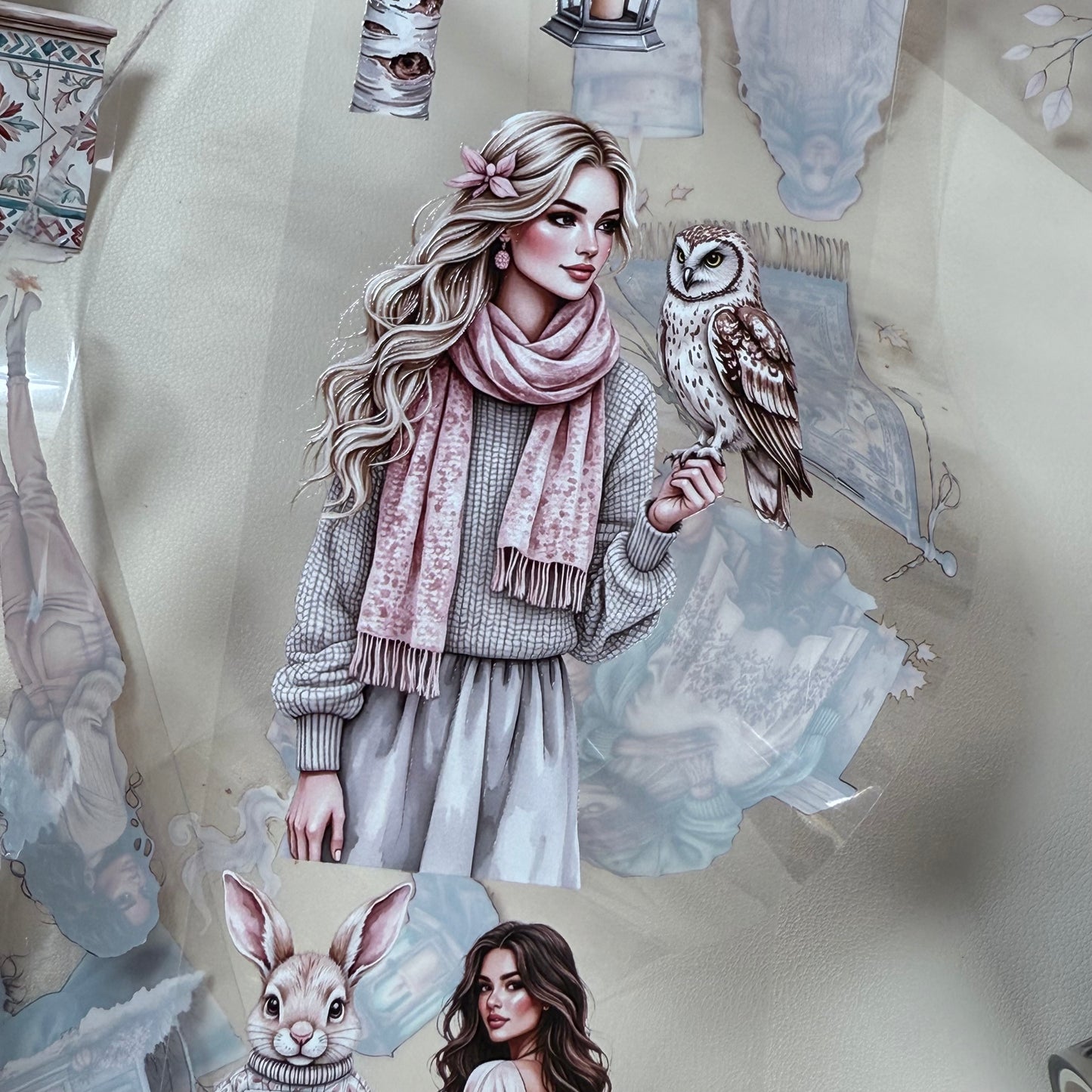 PET 3D raised Autumn oriental spices and Autumn in palerose tape,one roll fashion, junk journal, scrapbooking,bullet journal, card making.