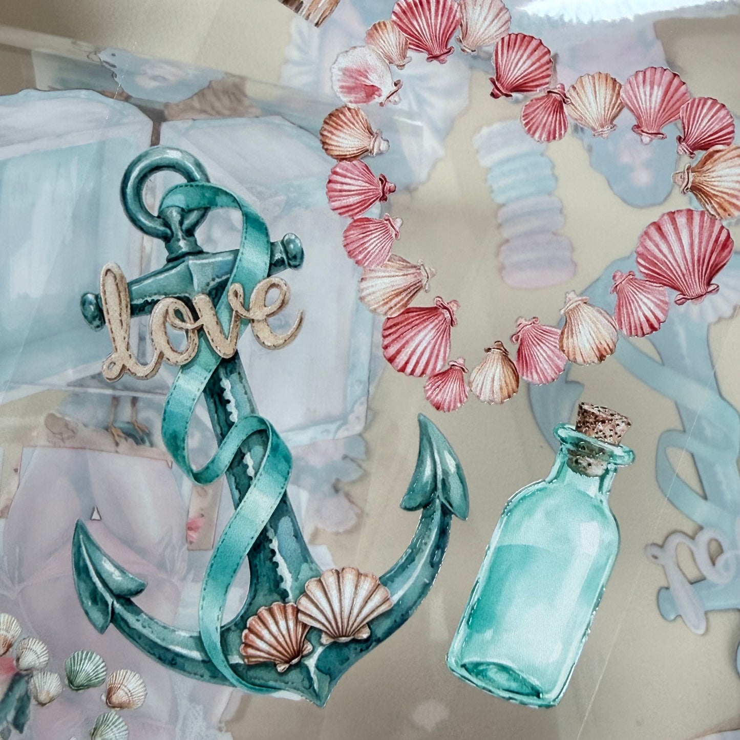 Parisian Balcony Letters and Ocean of Love Notes PET 3D raised tape,one roll fashion, junk journal, scrapbooking,bullet journal, card making.