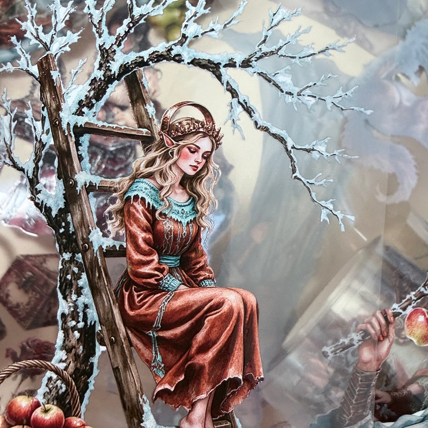 Elves of the Silent Orchard and  Dark Academia Valentine PET 3D raised tape,one roll fashion, junk journal, scrapbooking,bullet journal, card making.