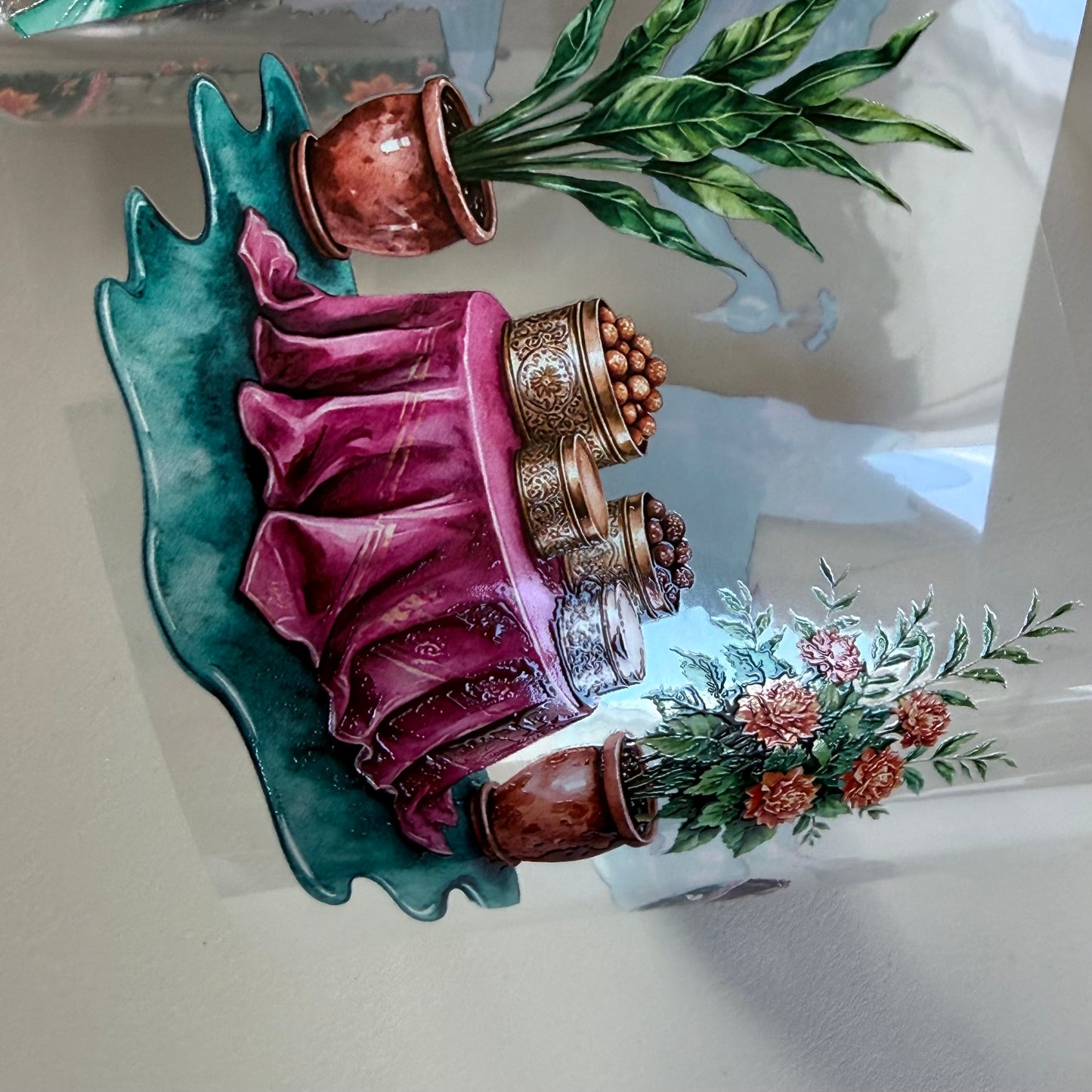 Emberglade Bloom and Monsoon Courtyard Letters PET 3D raised tape,one roll fashion, junk journal, scrapbooking,bullet journal, card making.