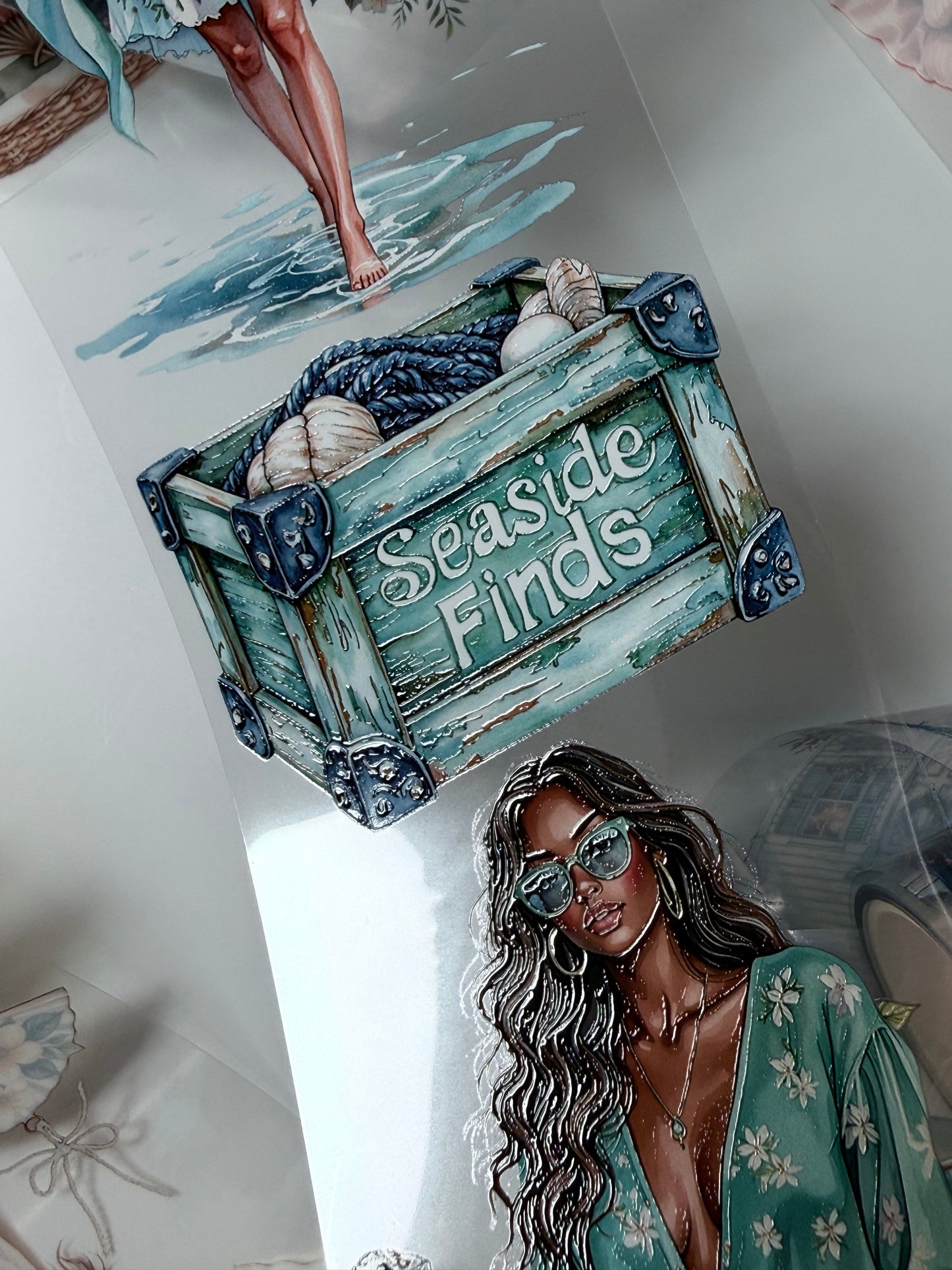 Seaside Breeze and Mirazur Dreams PET 3D raised tape