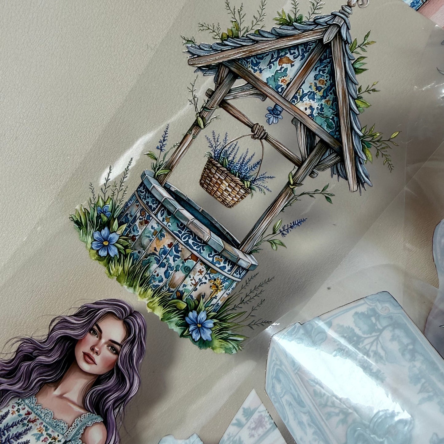 Emberglade Bloom and Monsoon Courtyard Letters PET 3D raised tape,one roll fashion, junk journal, scrapbooking,bullet journal, card making.